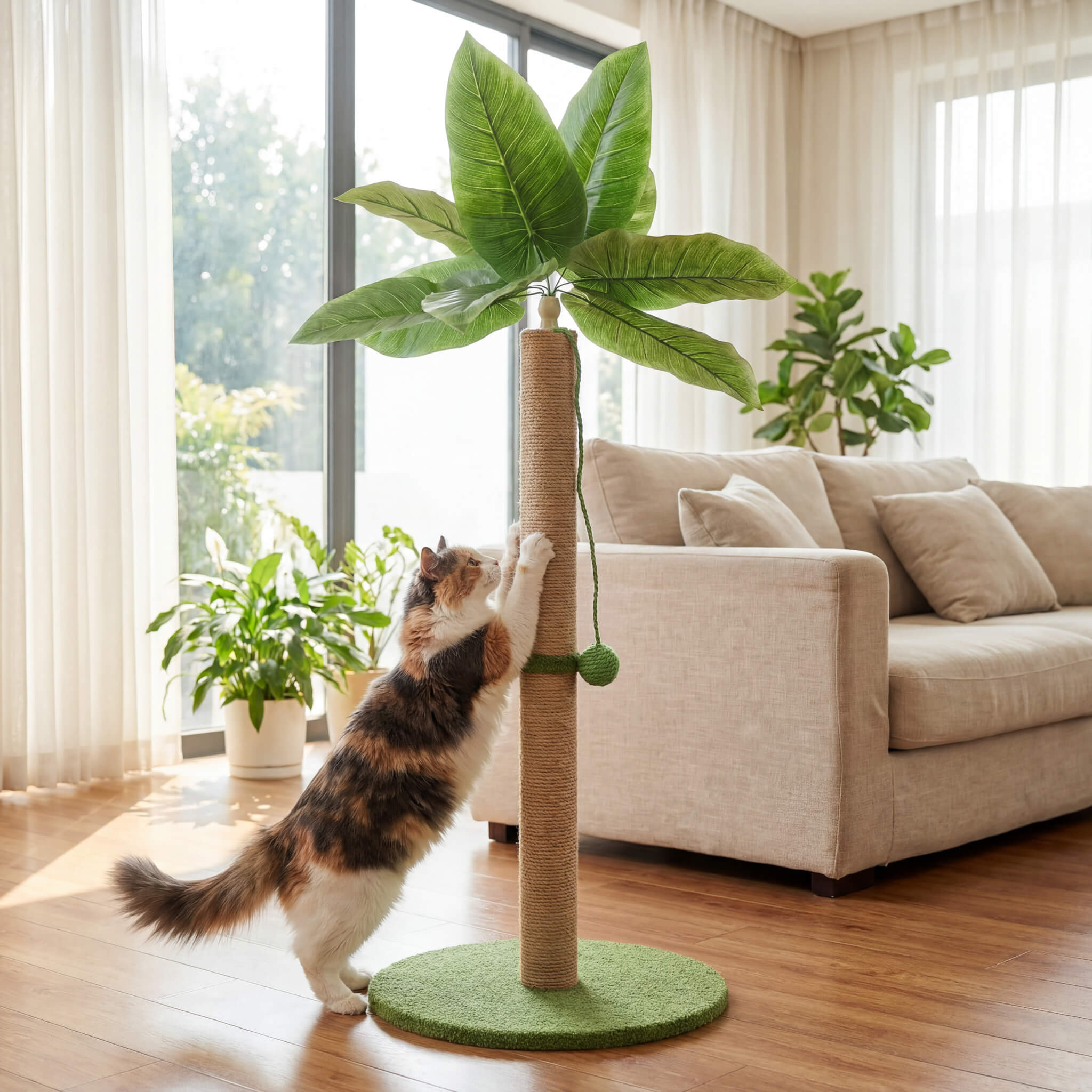 33" Small Plush Cat Tree Tower with Condo