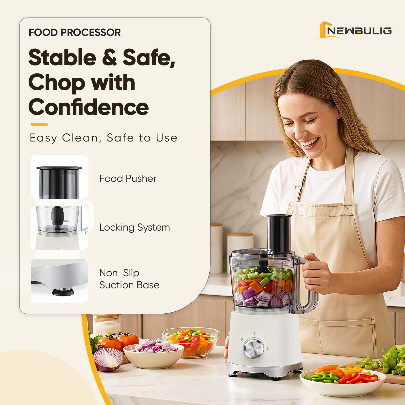 Food Processor  , Dishwasher Safe Meat Grinder for Slicing