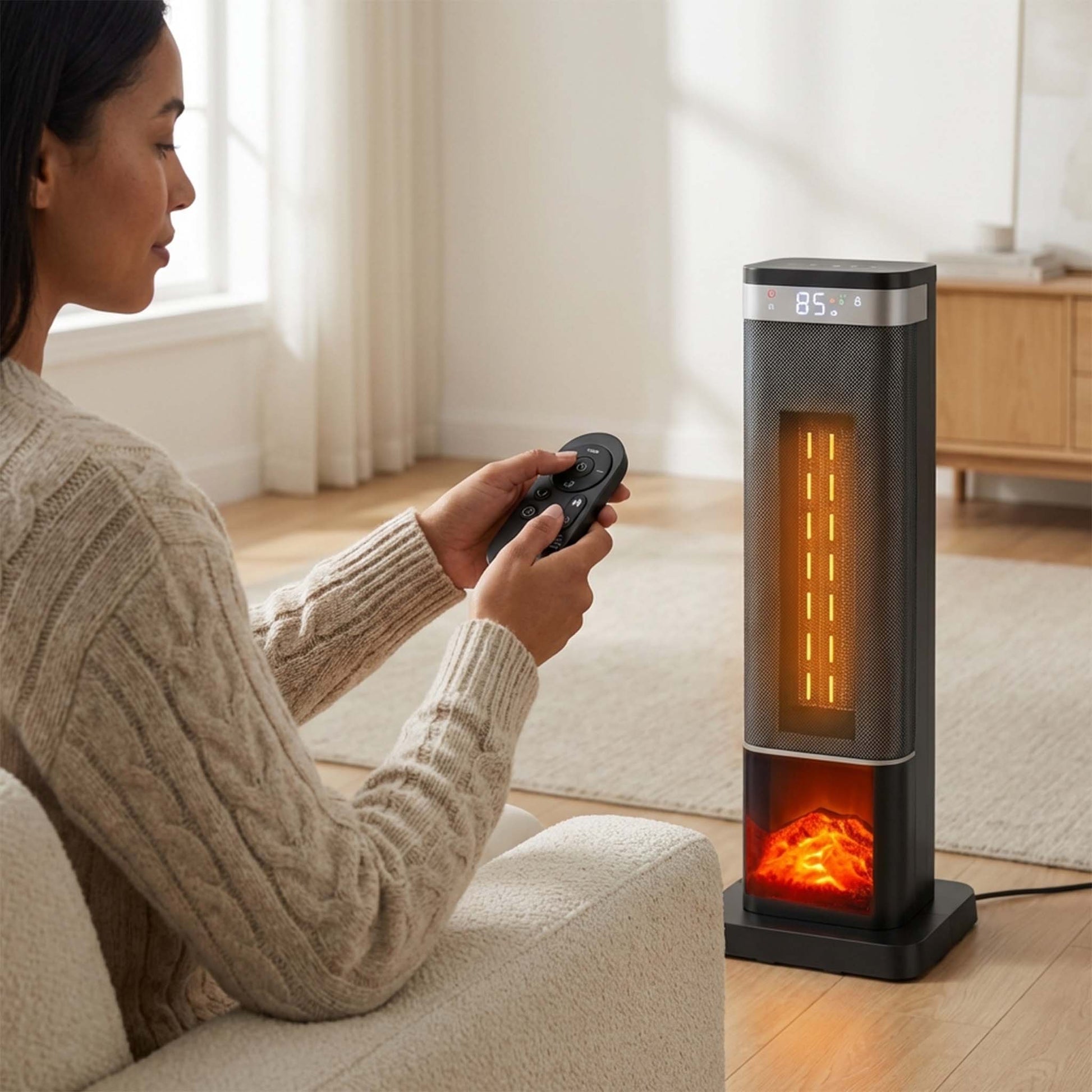 Ceramic Space Heater-ETL Certified Safe for Office and Garage