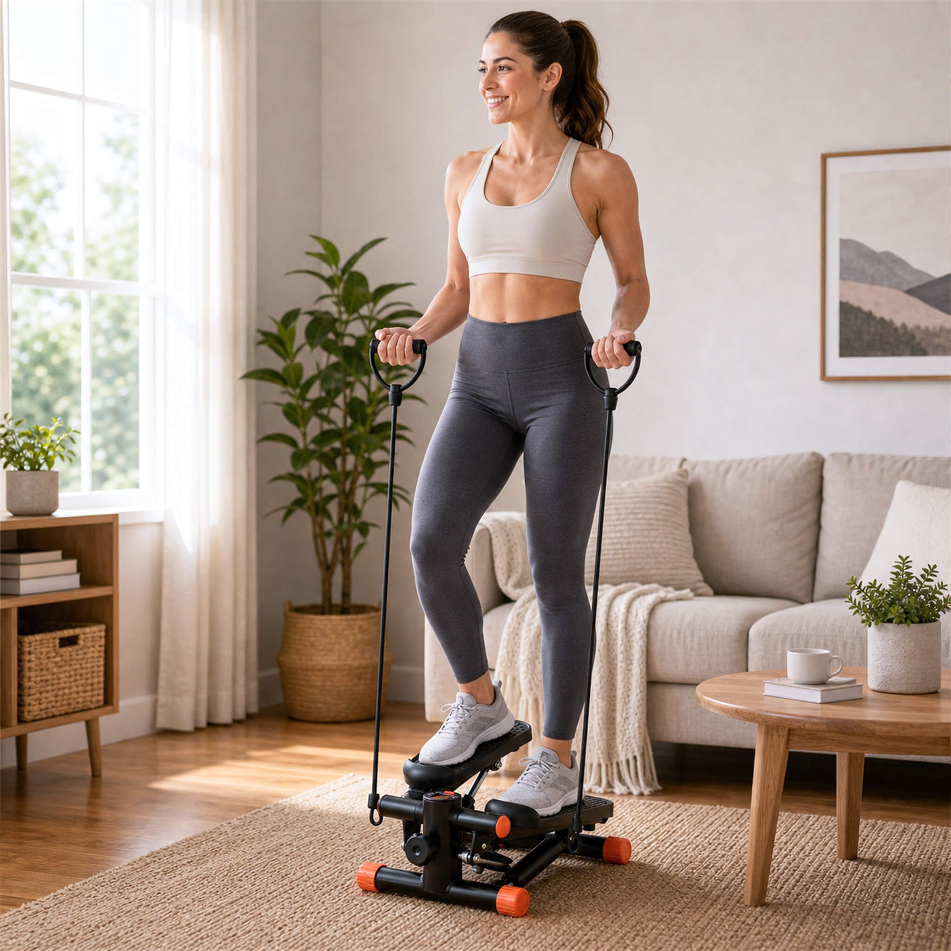 Mini Home-Use Stepper with Digital Display