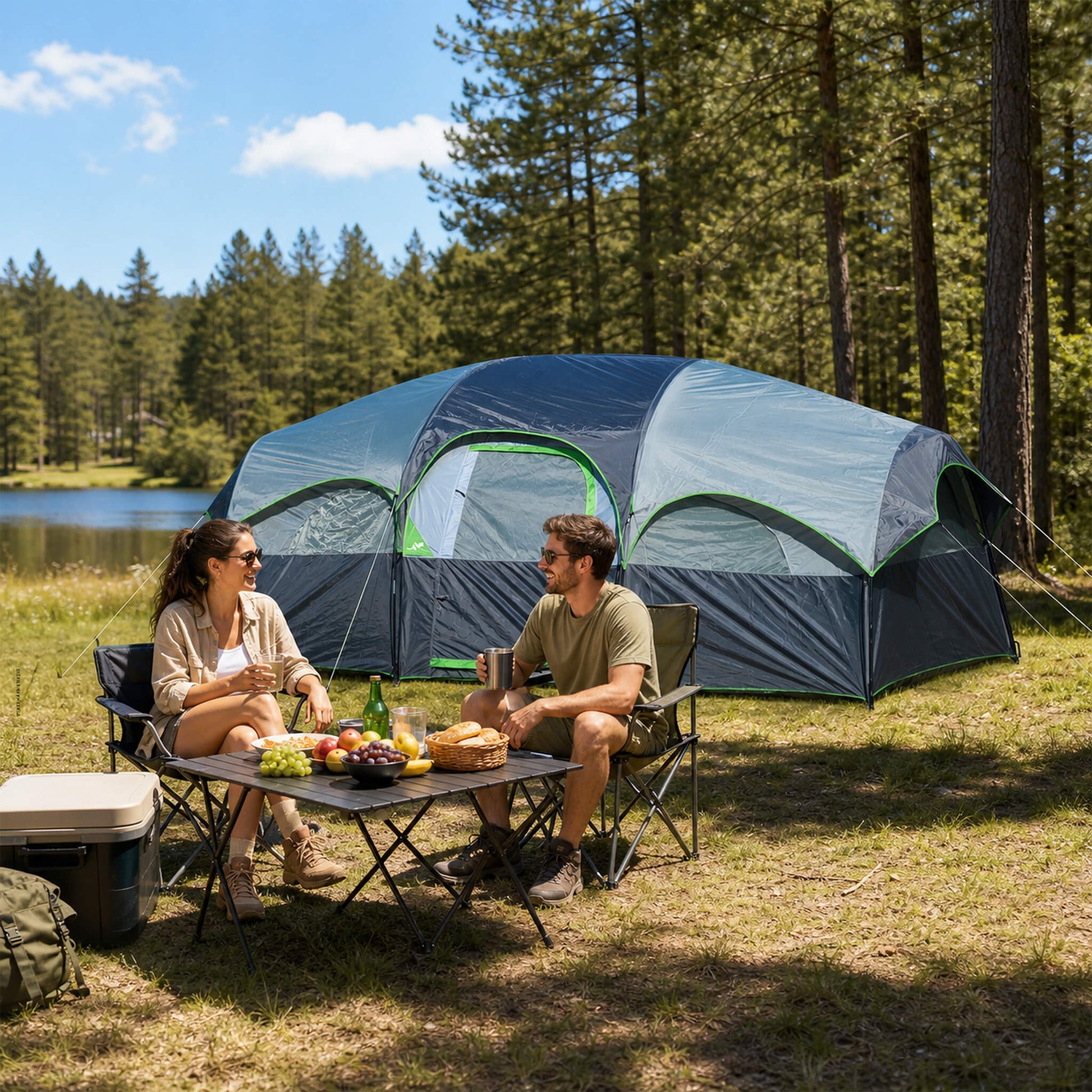 8‑Person Family Camping Tent for Outdoor Camping