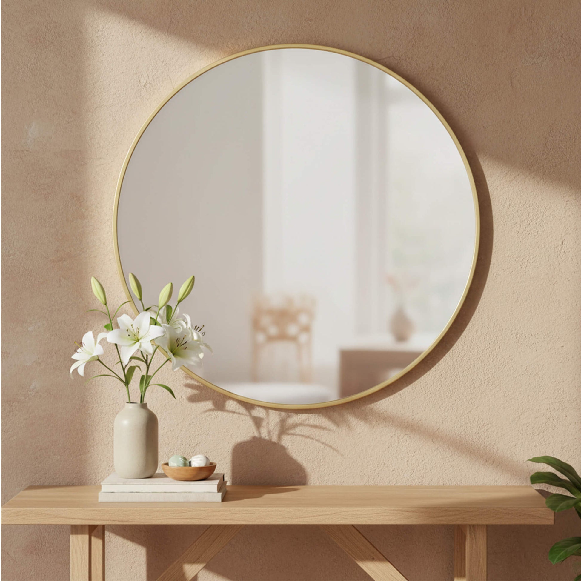 Elegant Round Wall Mirror for Home