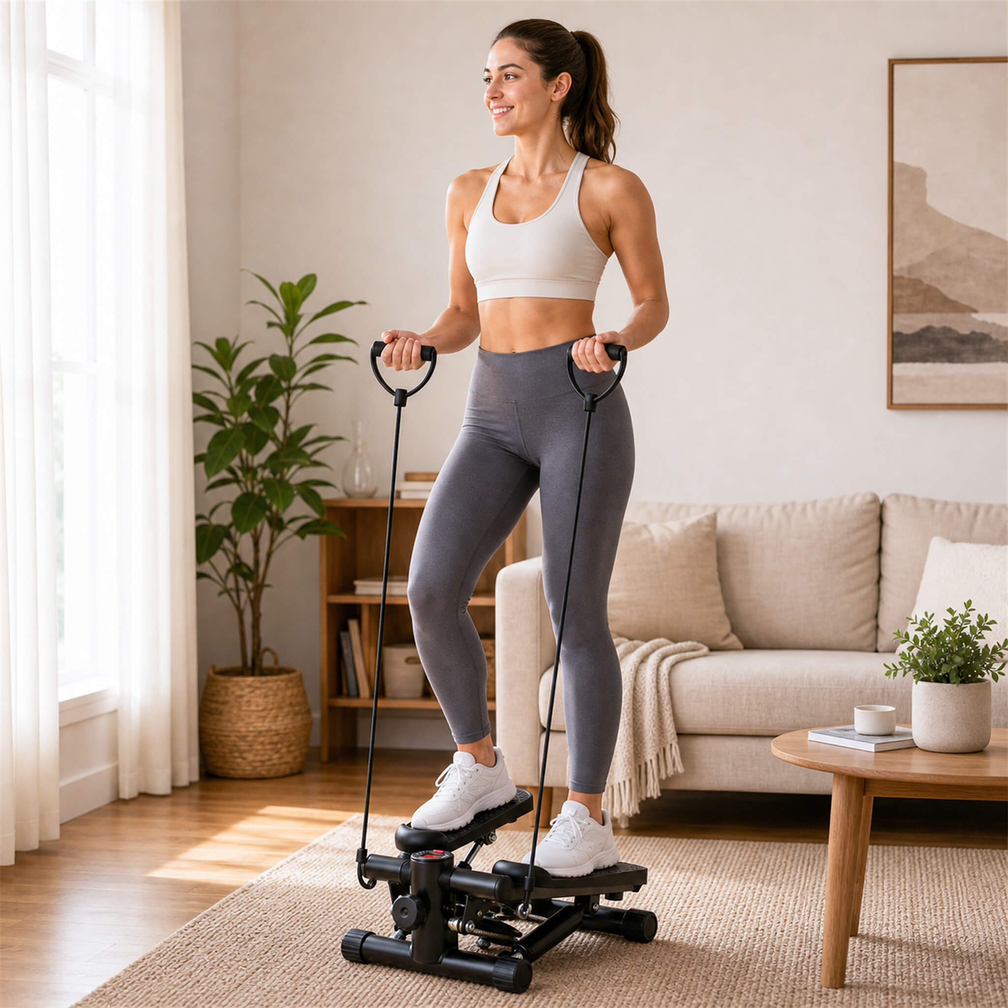 Mini Home-Use Stepper with Digital Display
