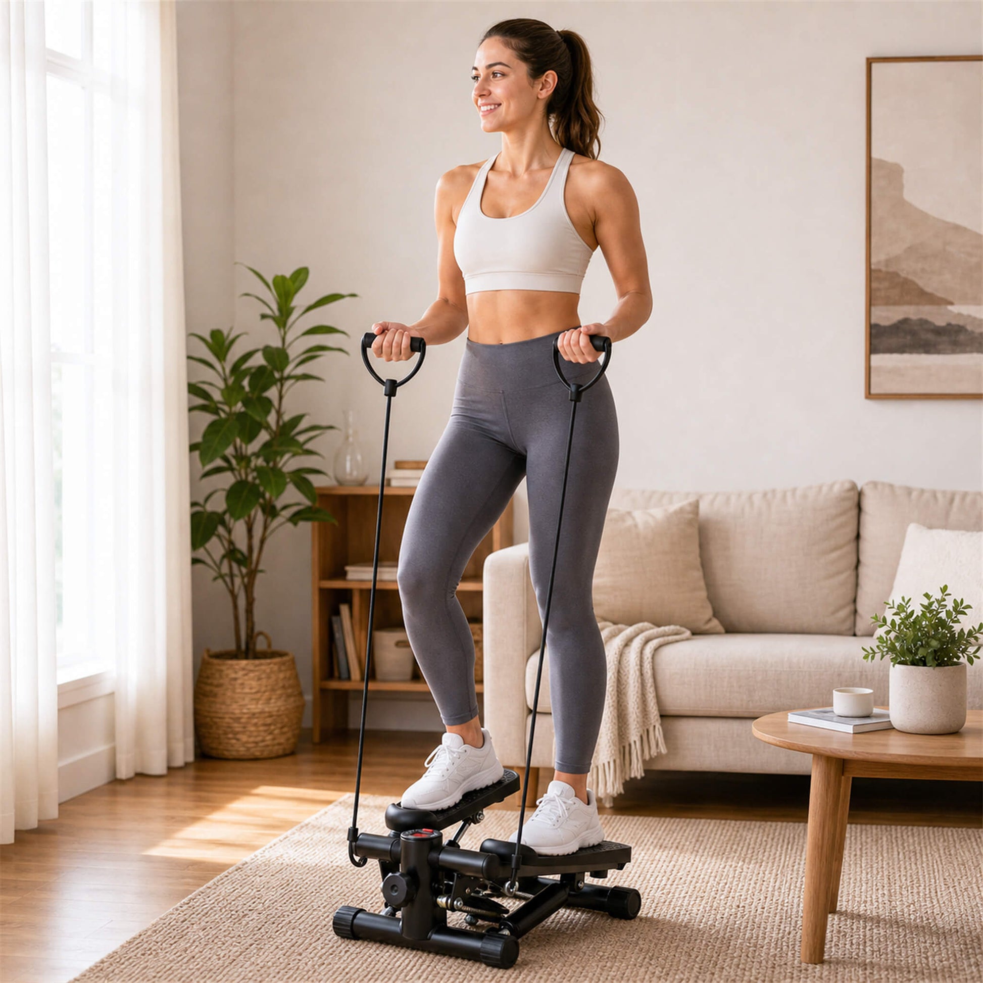 Mini Home-Use Stepper with Digital Display