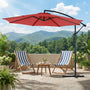 Patio Umbrellale ，Outdoor Table Umbrella with Tilt and Crank