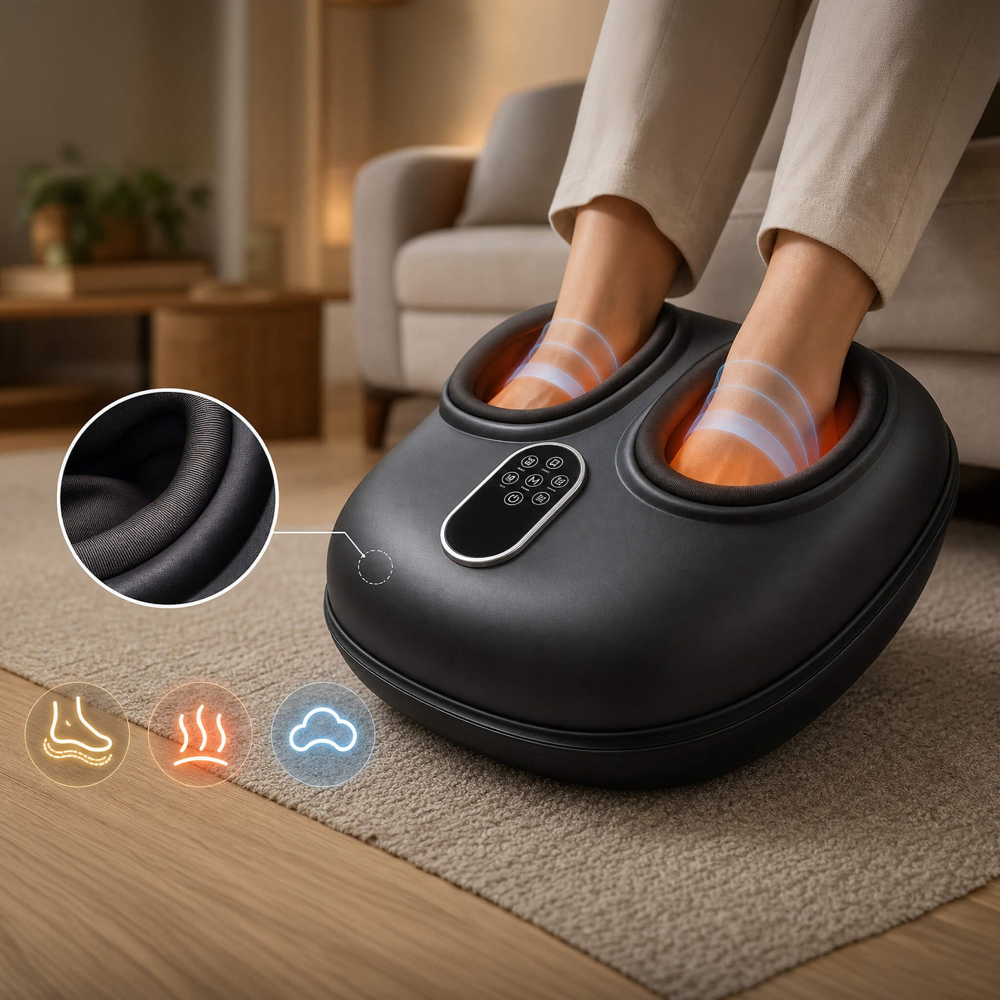 Foot Massager with Heating Function