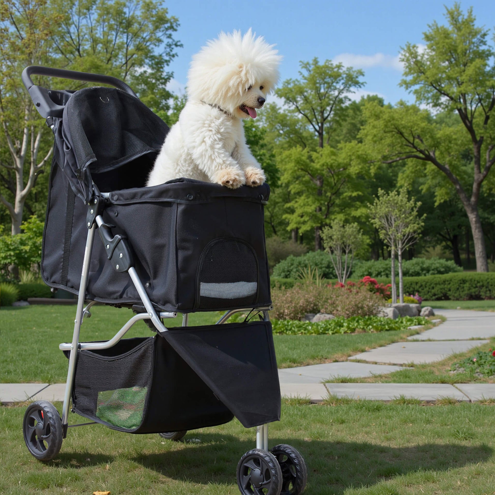 Foldable Pet Outdoor Stroller