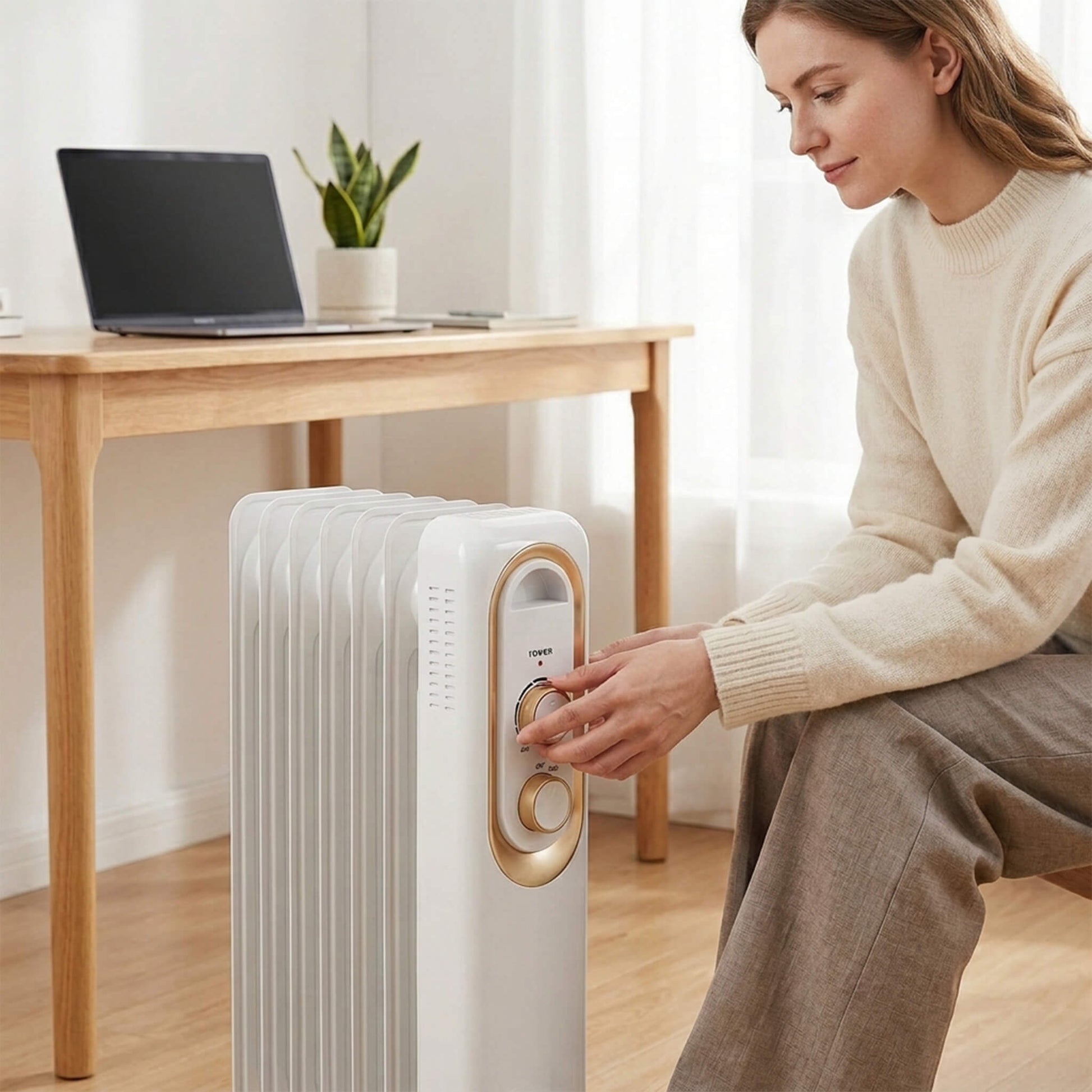 SilentRadiate Oil-Filled Radiator Heater for Indoor Use