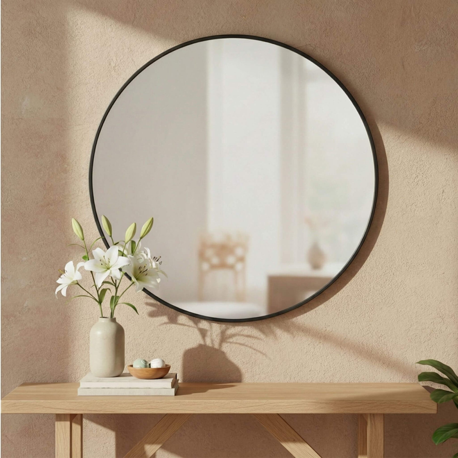 Elegant Round Wall Mirror for Home
