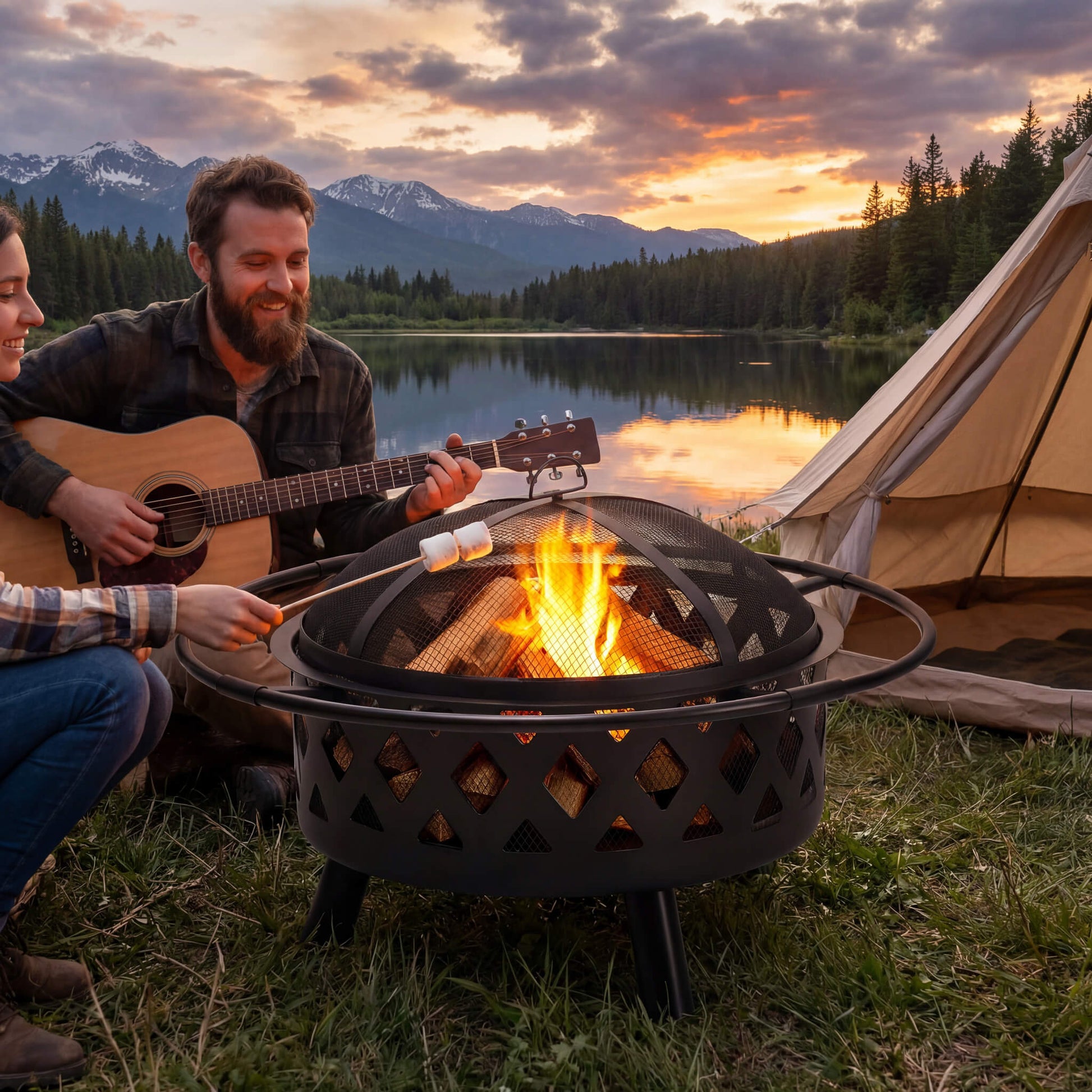 The Gatherer Outdoor Fire Pit — 30" & 36" Sizes（