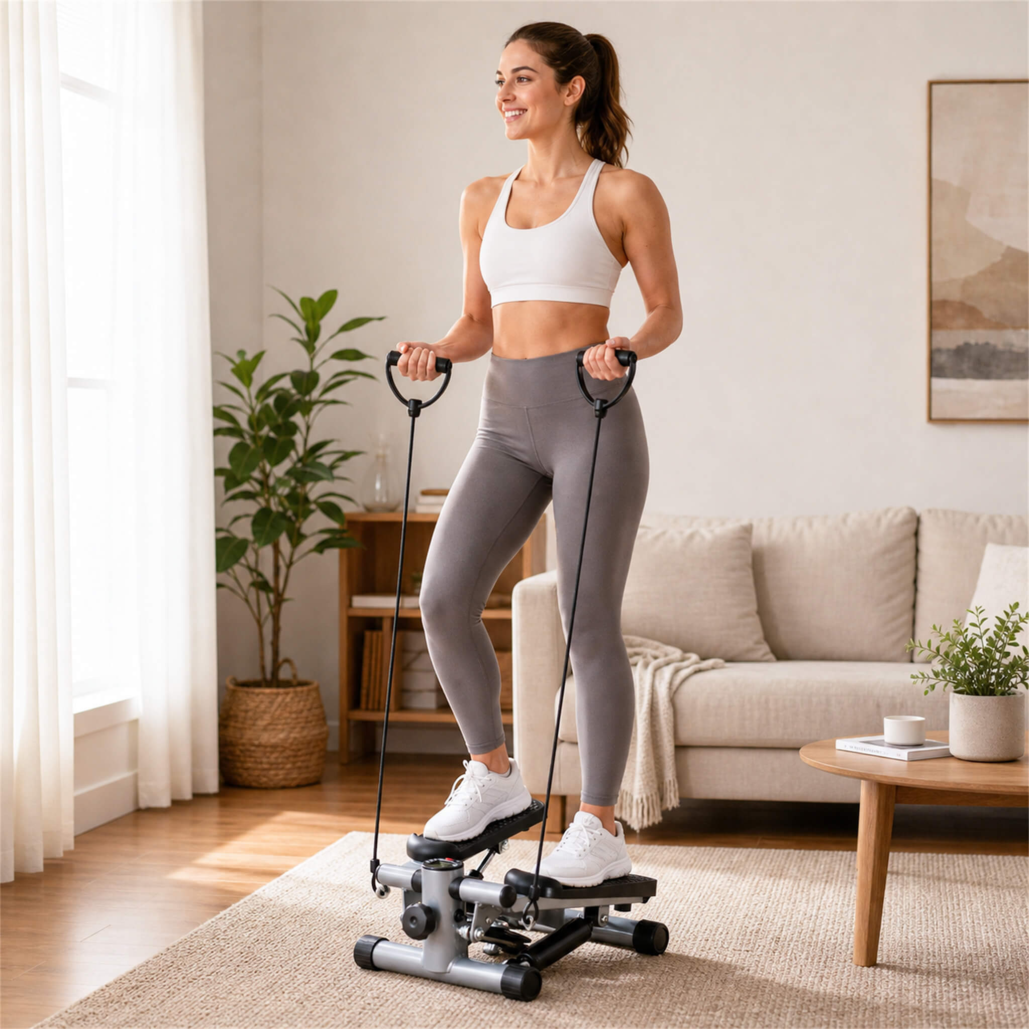 Mini Home-Use Stepper with Digital Display
