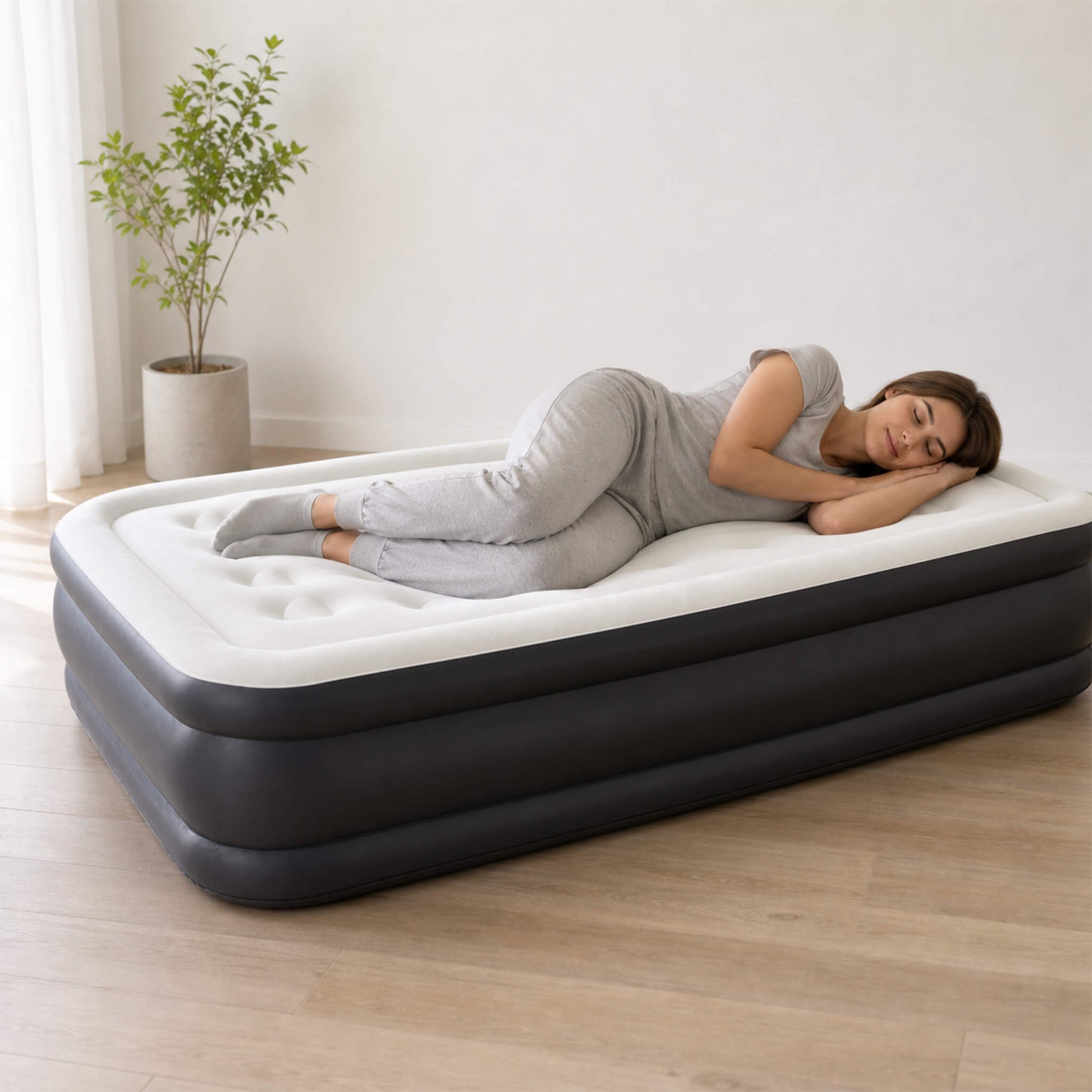 Portable Quick-Inflating Air Mattress