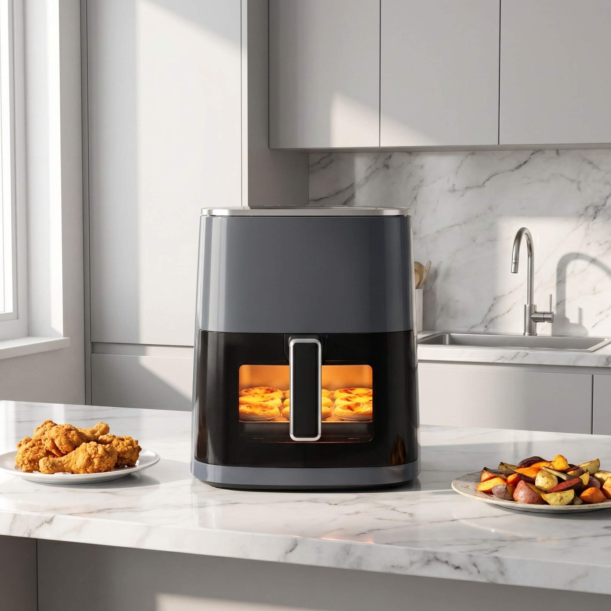 12-in-1 Compact Air Fryer 6 Qt with Window