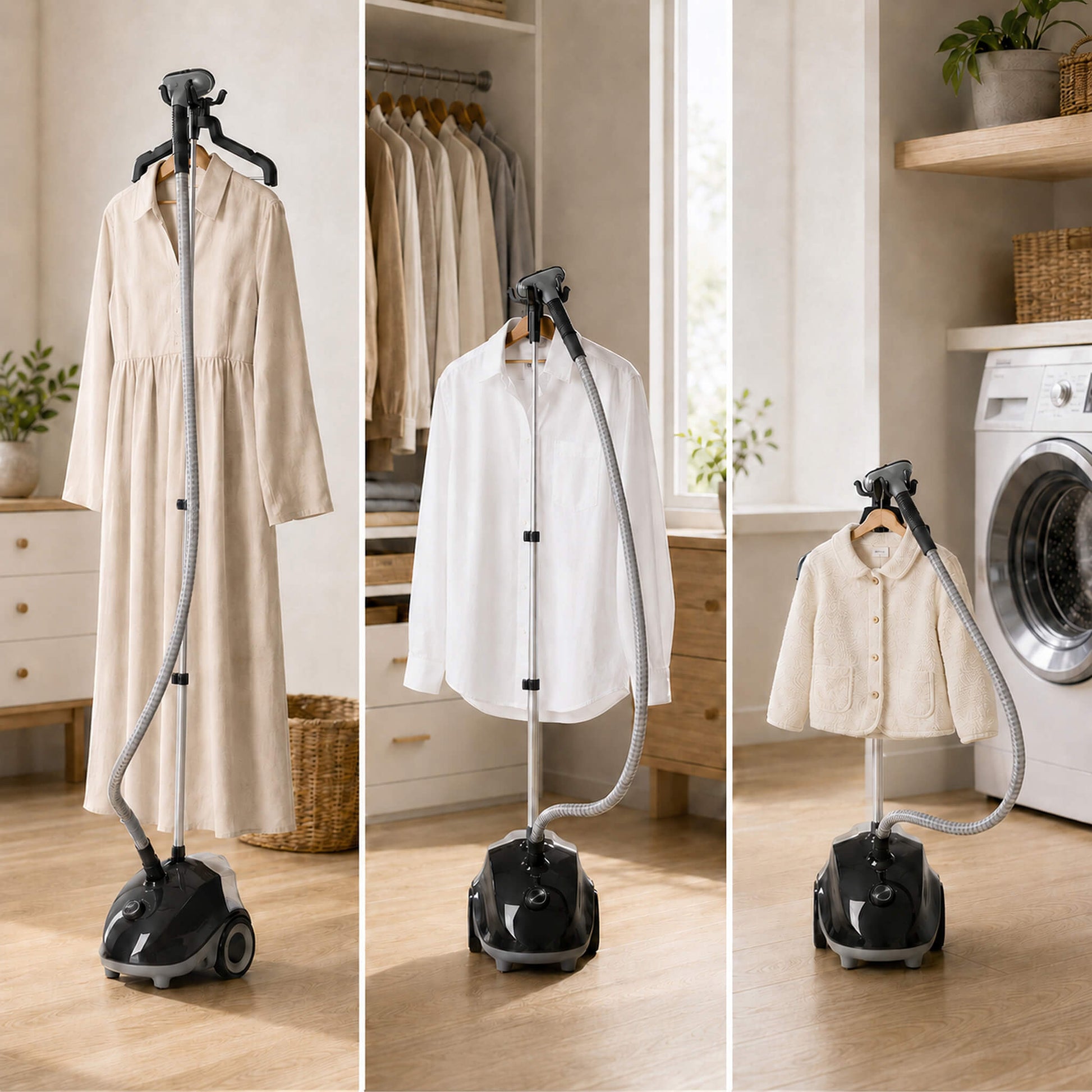 Standing Steam Garment Ironer with Rollers