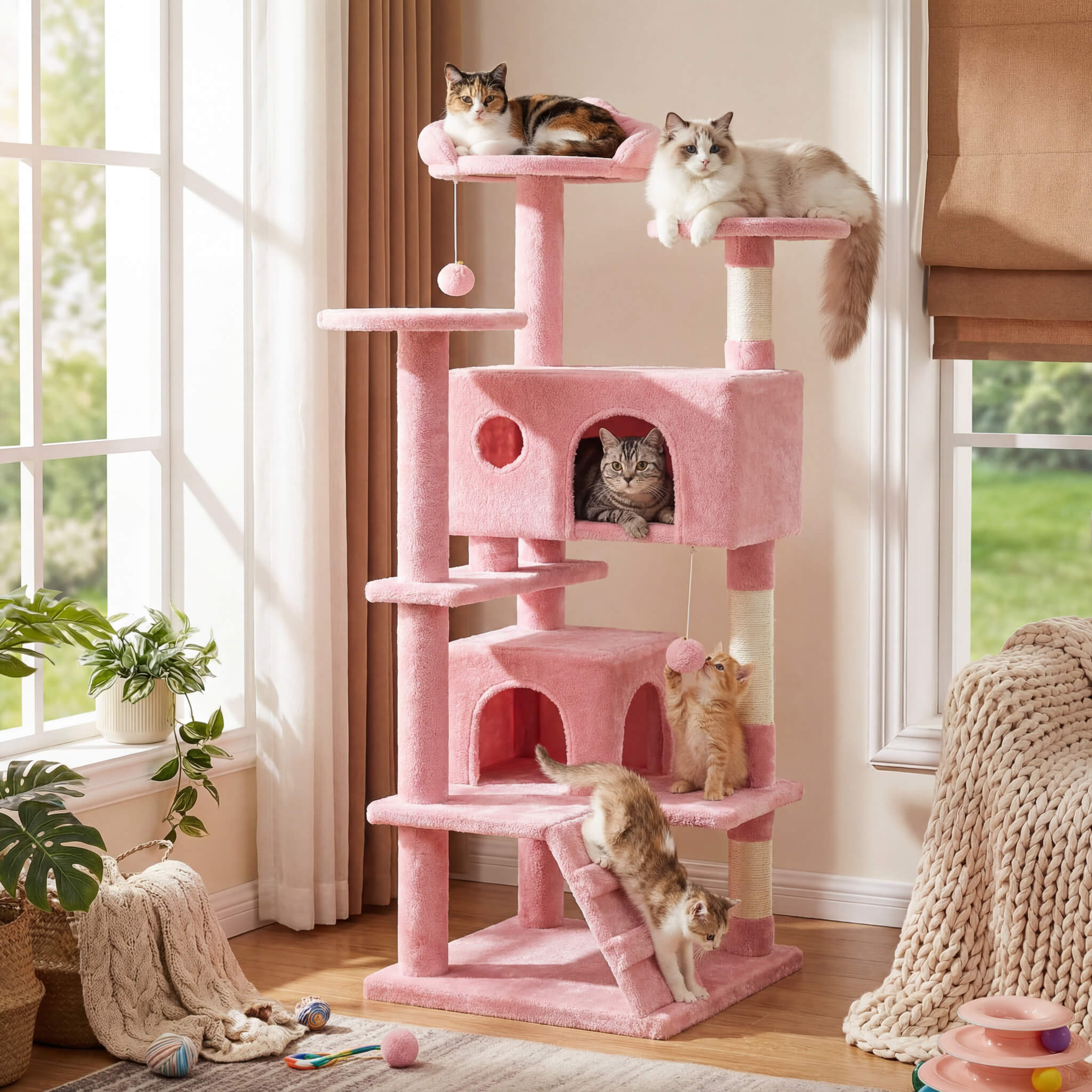 Cat Paradise: Plush Cat Climbing Frame