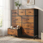 Storage Cabinet with 9 Fabric Drawer For Children's Room