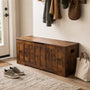 Wooden Storage Bench with Soft-Close Lid