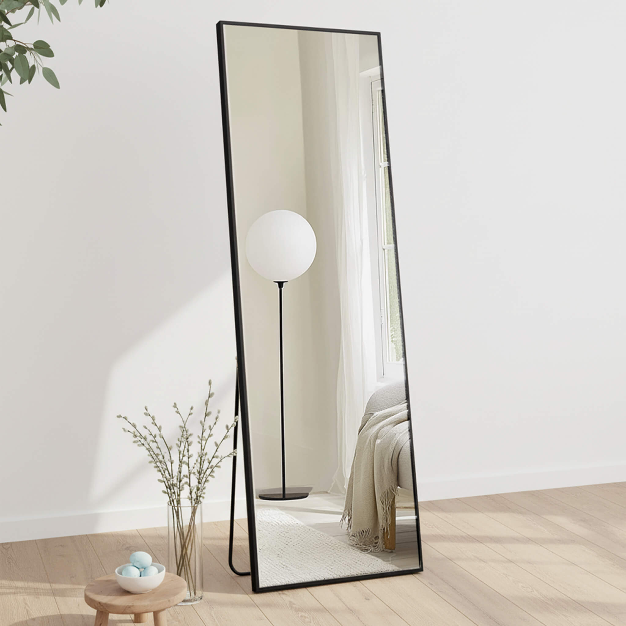 Full Length Mirror Standing or Hanging for Bedroom