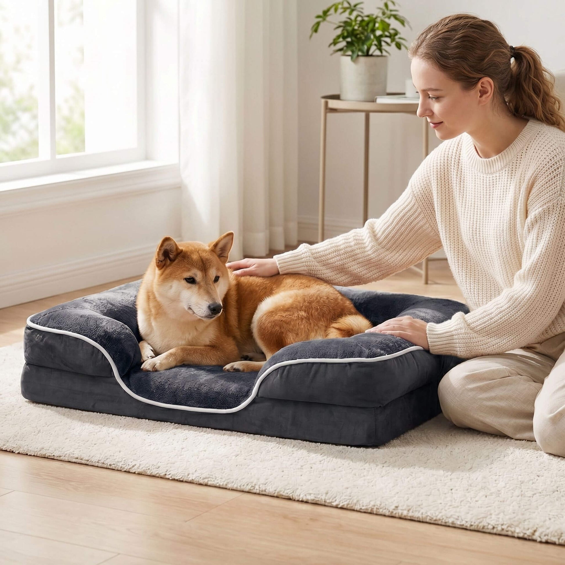 Dog Bed Non-Slip Bottom