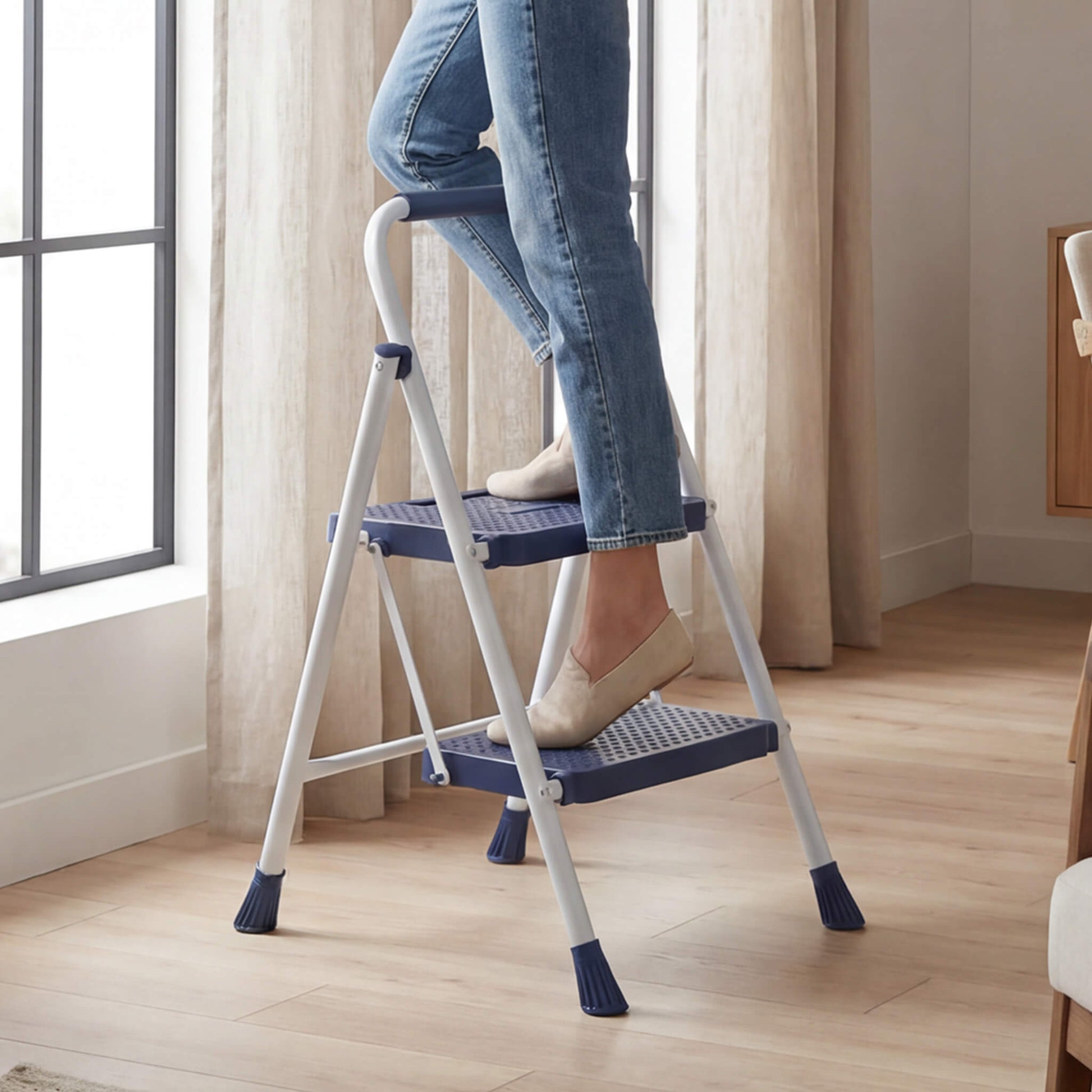 Anti-Slip Ladder for Accessing and Storing Items