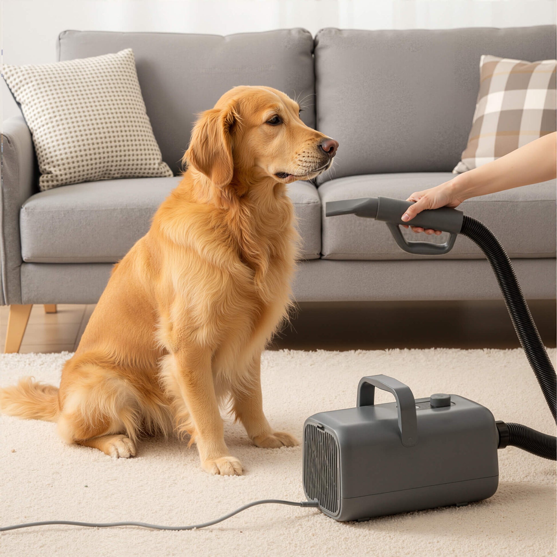 Pet Hair Dryer with Adjustable Speed/Temperature, Grooming Dryer