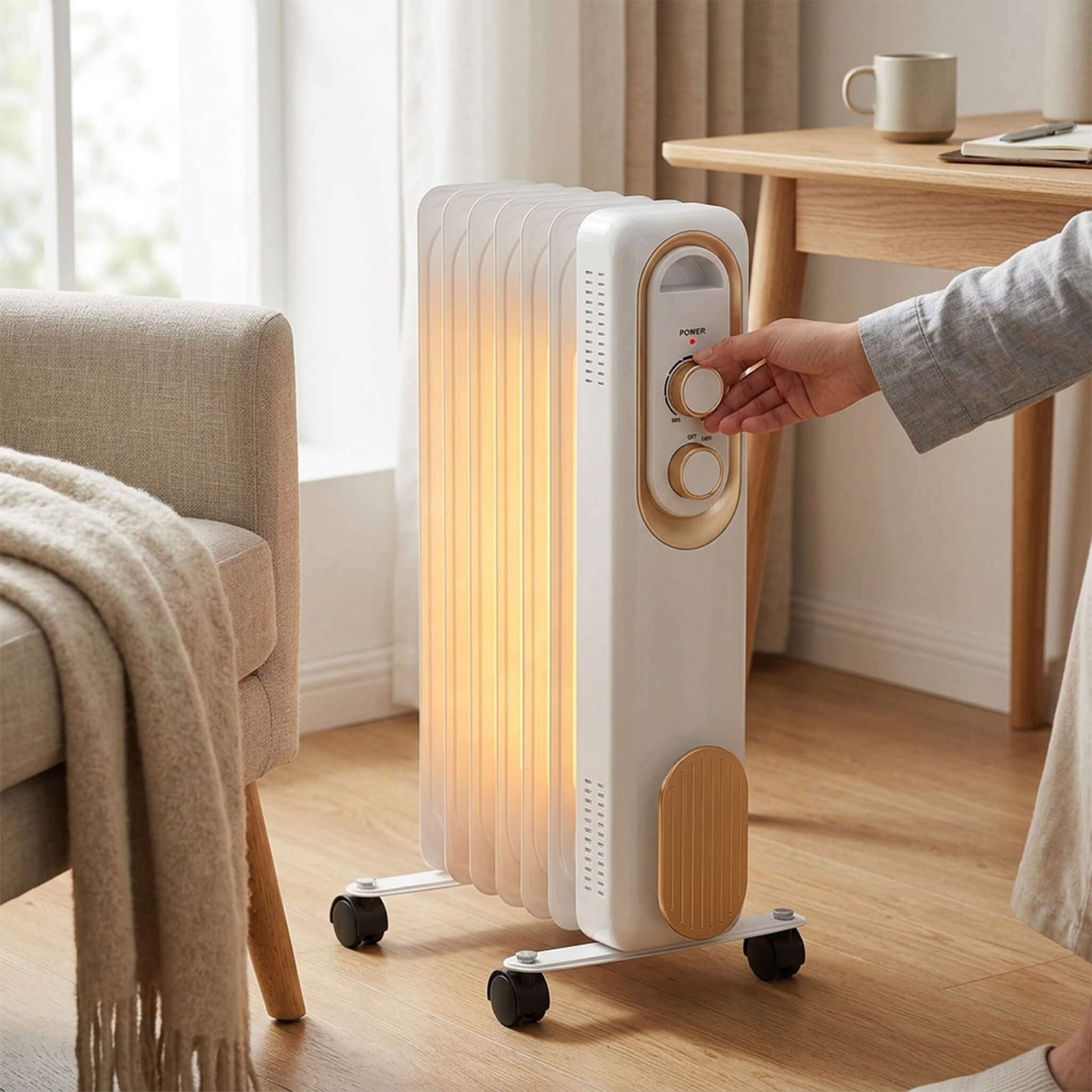 SilentRadiate Oil-Filled Radiator Heater for Indoor Use