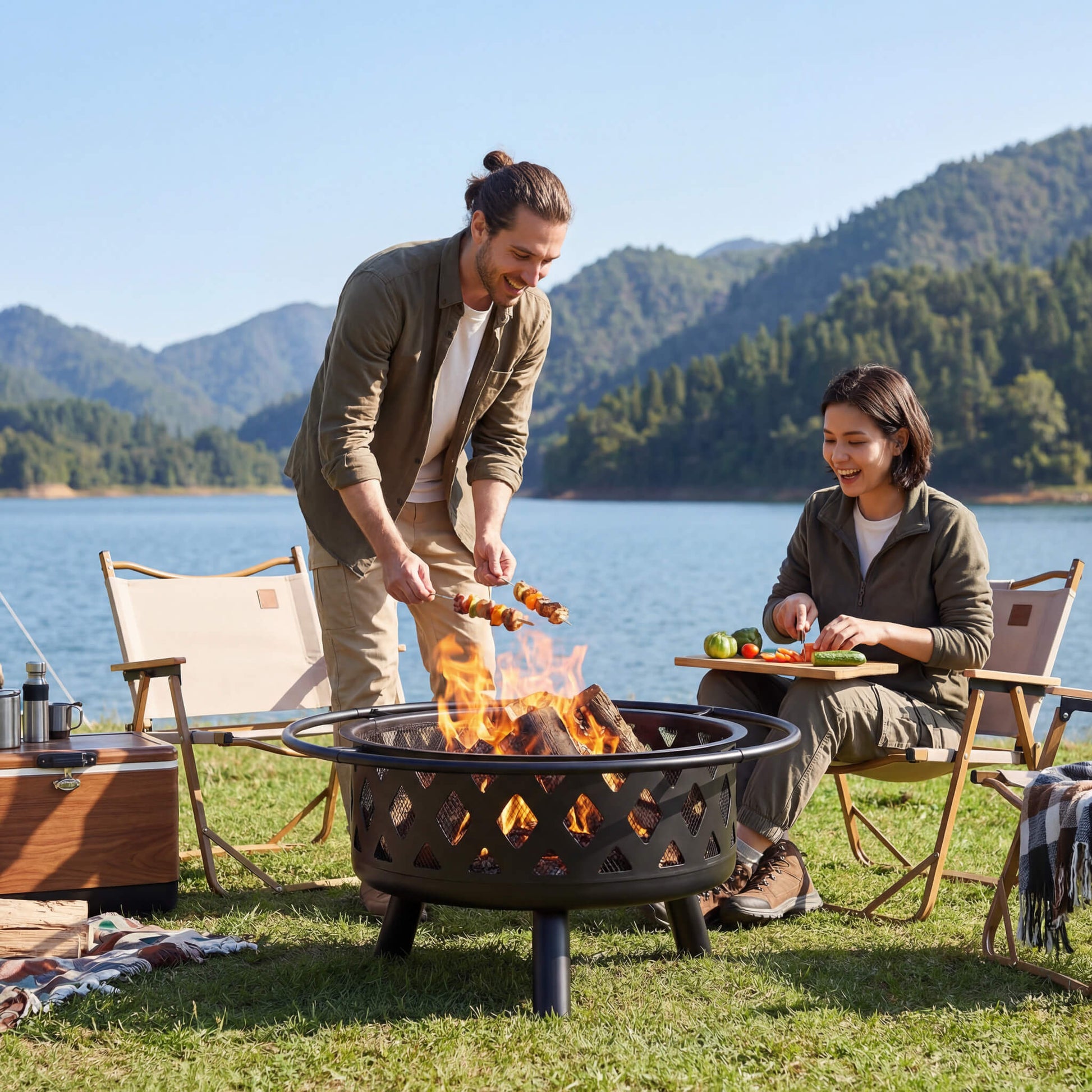 The Gatherer Outdoor Fire Pit — 30" & 36" Sizes（