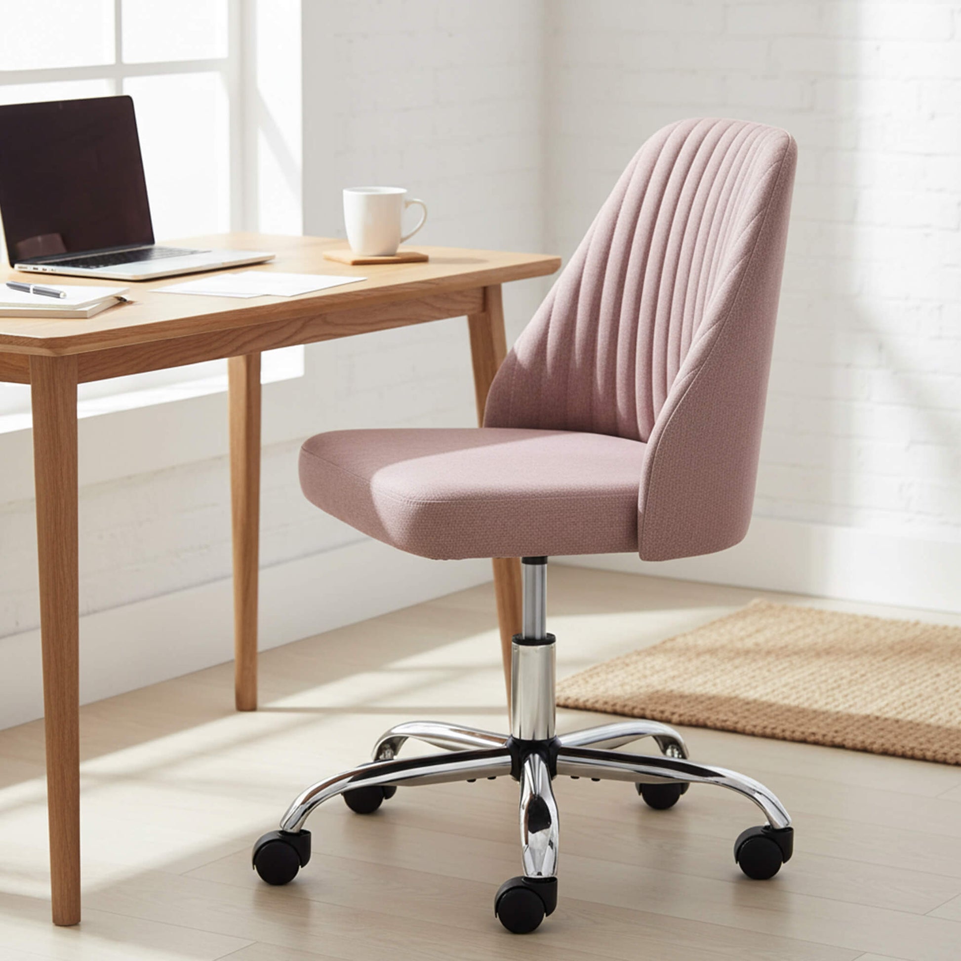 Office Chair Armless with Rollers for Office