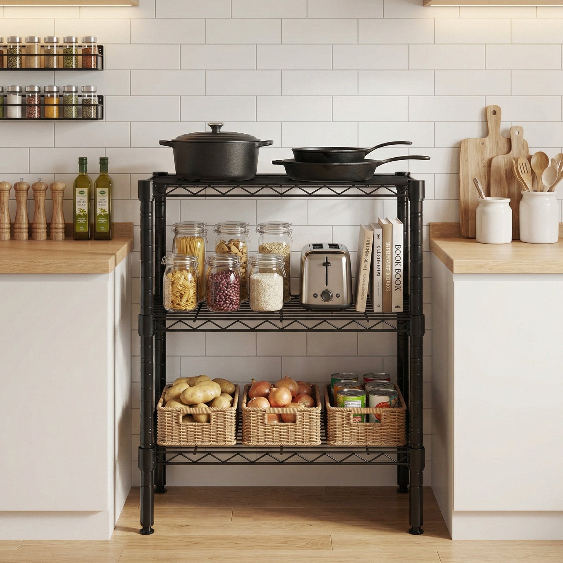 Adjustable Metal Storage Shelves