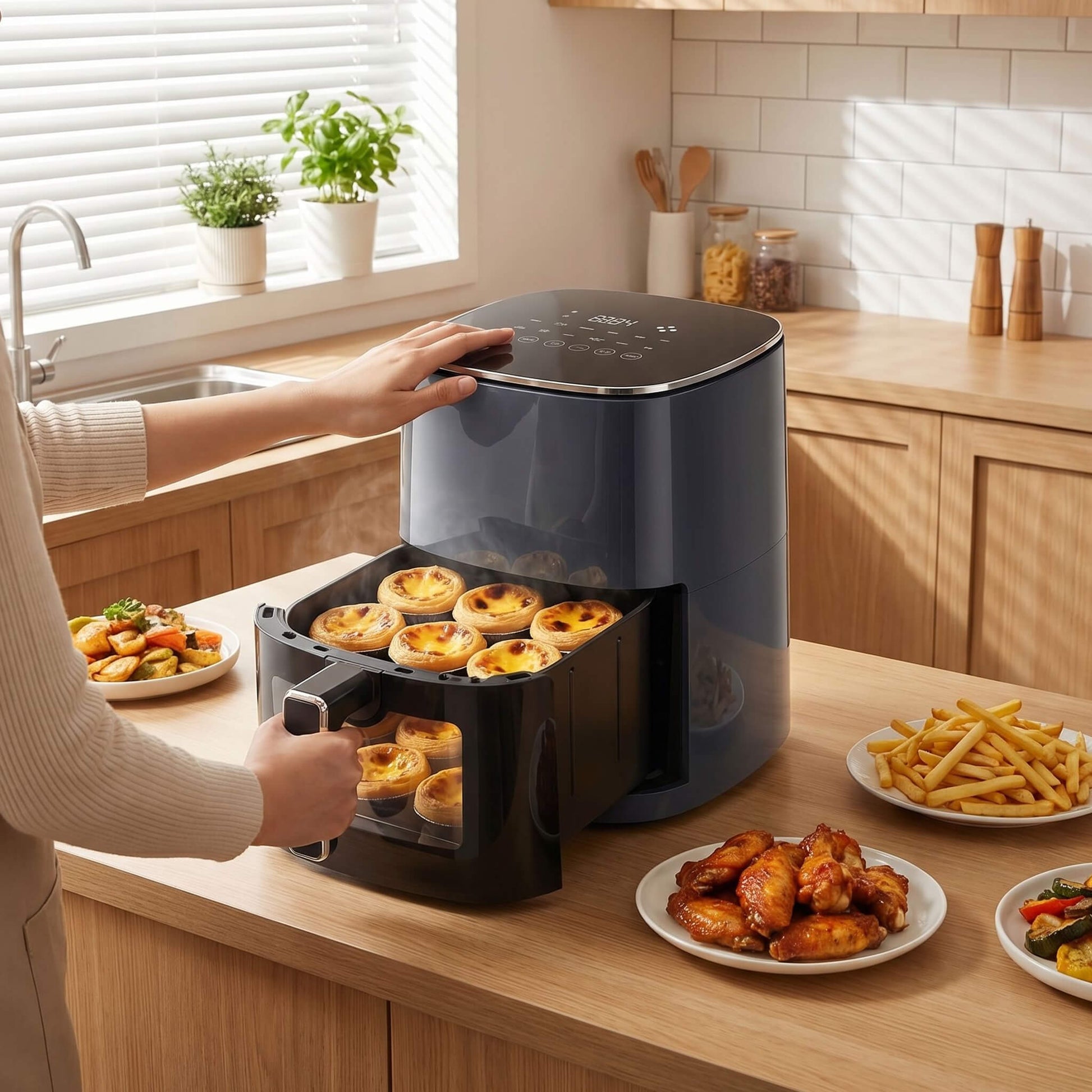 12-in-1 Compact Air Fryer 6 Qt with Window