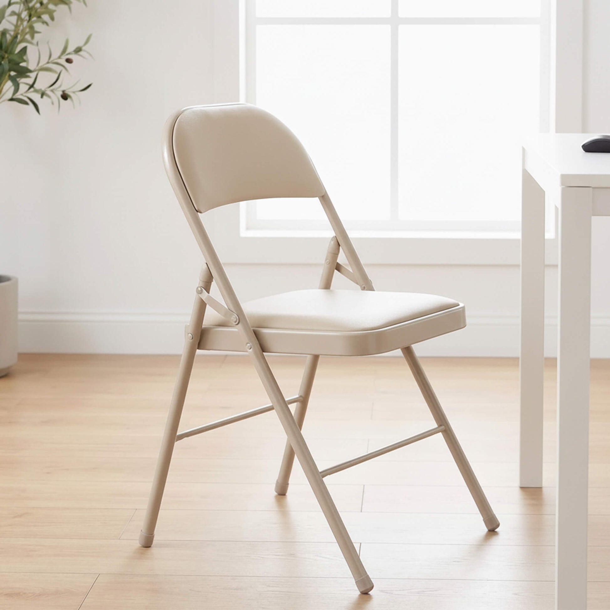 Leather Folding Chair for Events and Home Use(set of 2)
