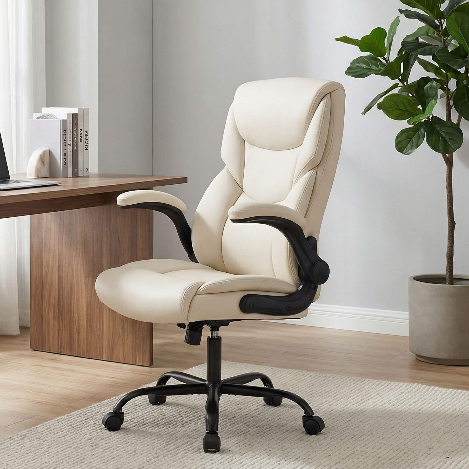 Office Chair PU Leather Metal Base