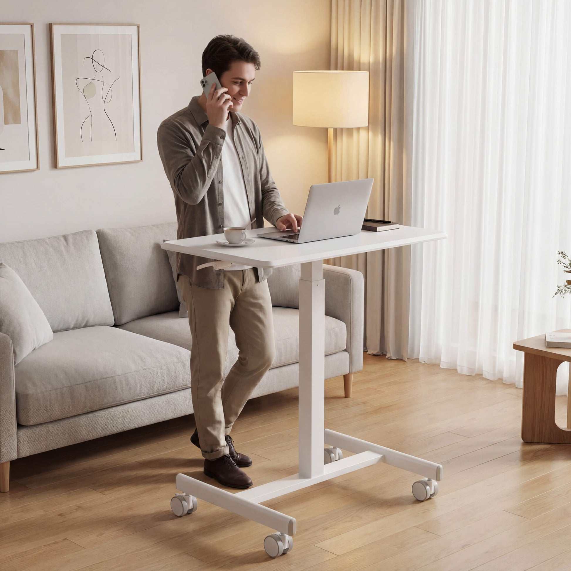 Adjustable Laptop Desk Bedside Table for Office