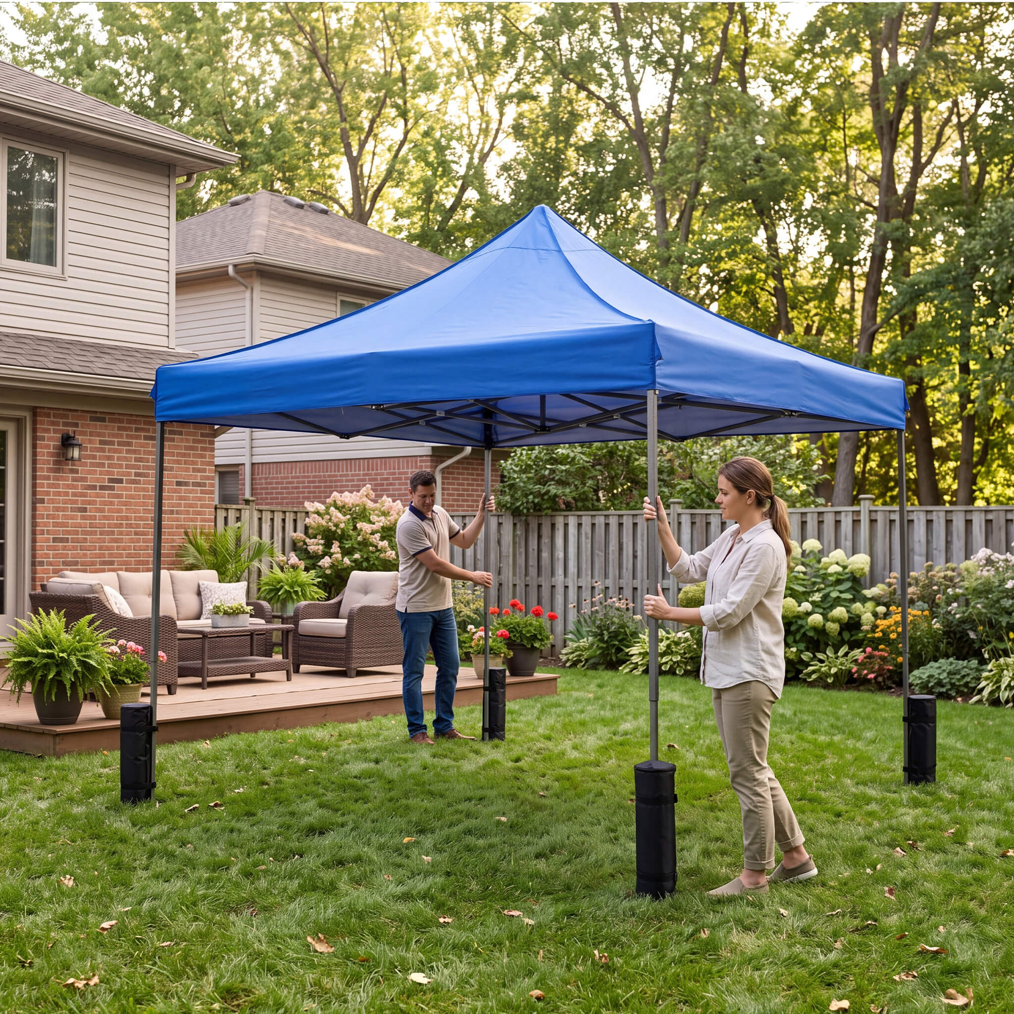 Heavy-Duty Pop-Up Portable Sunshade and Waterproof Tent for Outdoor Use