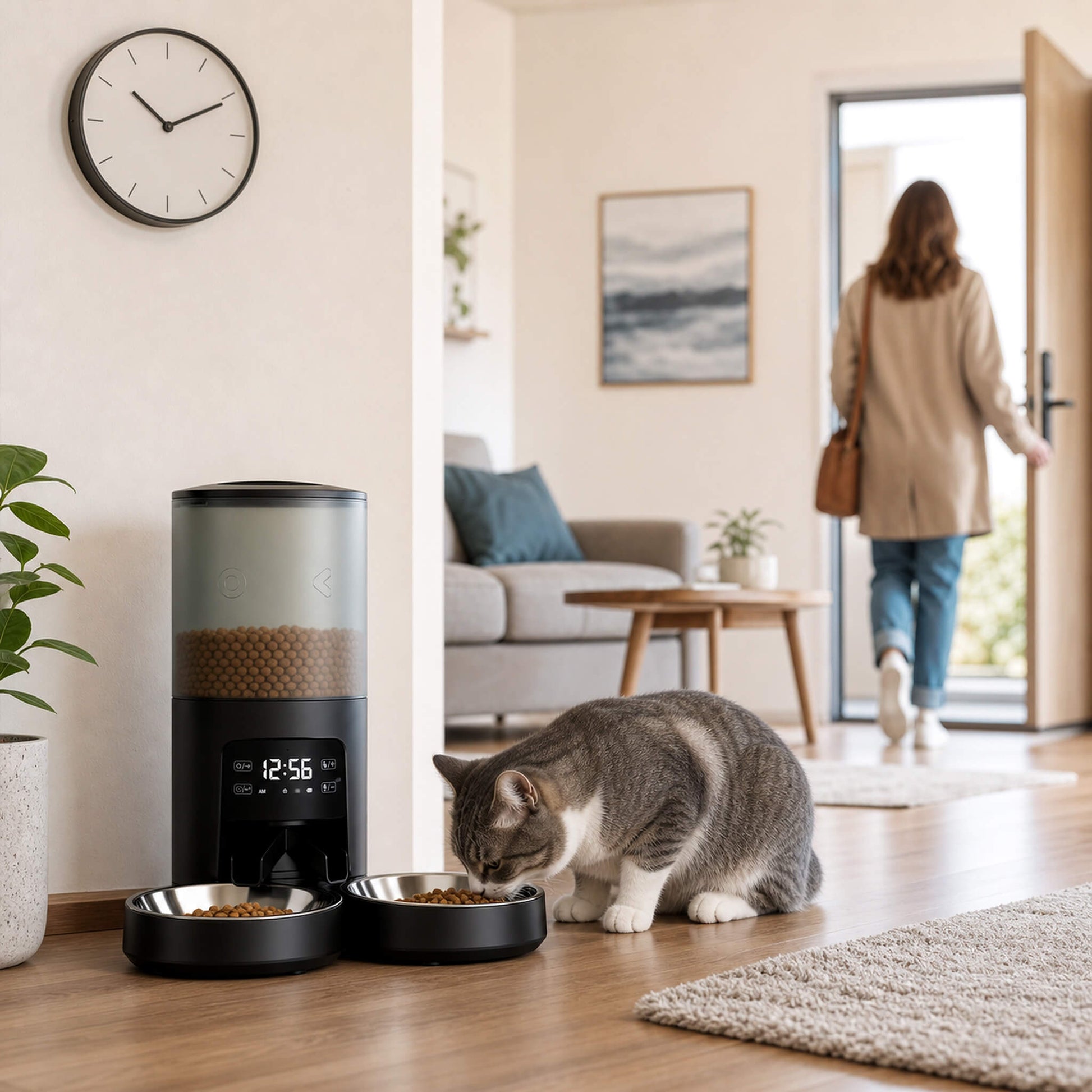 Programmable, Smart, Fully Automatic Pet Feeder with App