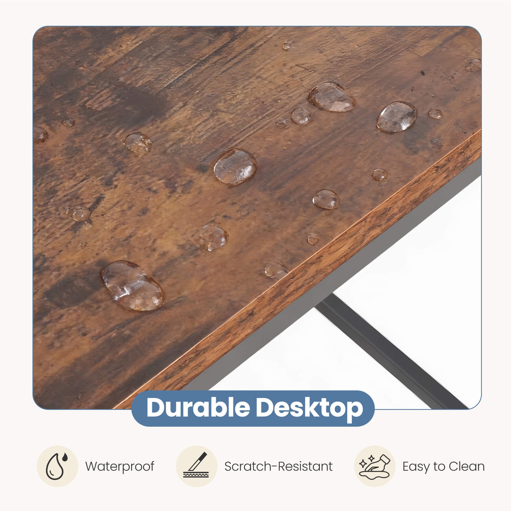 47″ L‑Shaped Computer Desk for Home Office