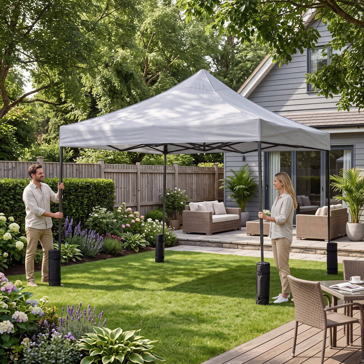 Heavy-Duty Pop-Up Portable Sunshade and Waterproof Tent for Outdoor Use