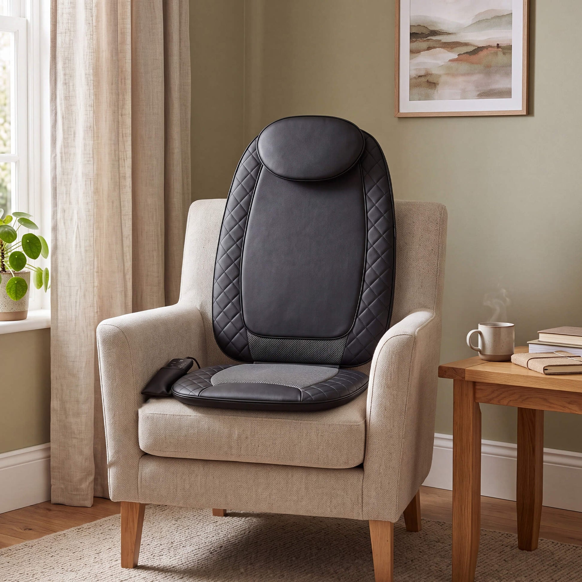 Massage Cushion with Heating and Vibration Functions For Car Cushion and Home Office Chair