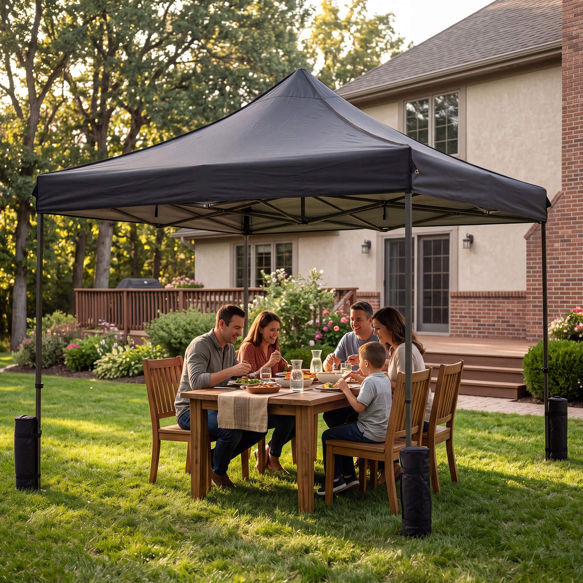 Heavy-Duty Pop-Up Portable Sunshade and Waterproof Tent for Outdoor Use