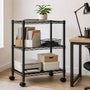 Heavy Duty Rolling Wire Storage Shelves for Kitchen/Pantry/Basement