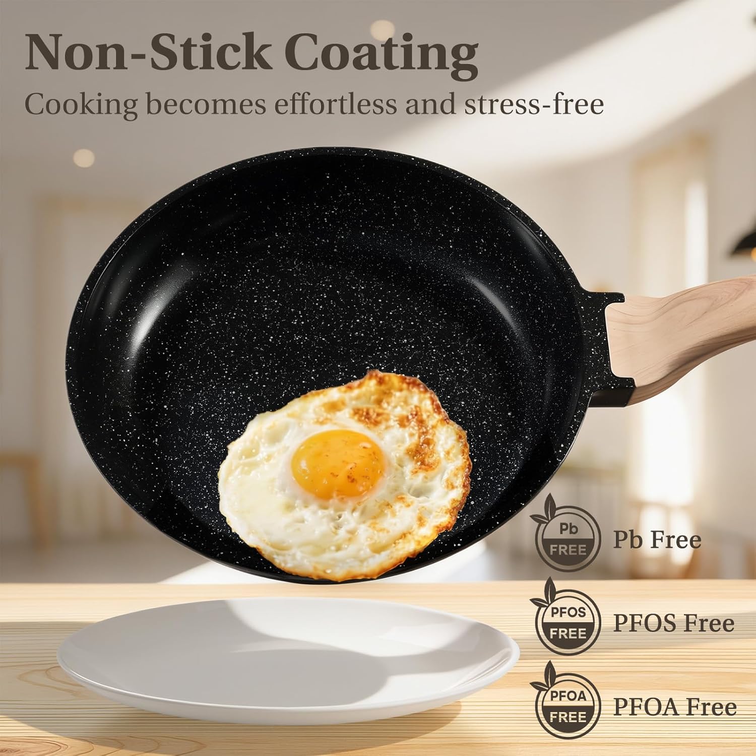 25-Piece Nonstick Pots and Pans Set - Induction Compatible Kitchen Cookware Set with Stay-Cool Handles