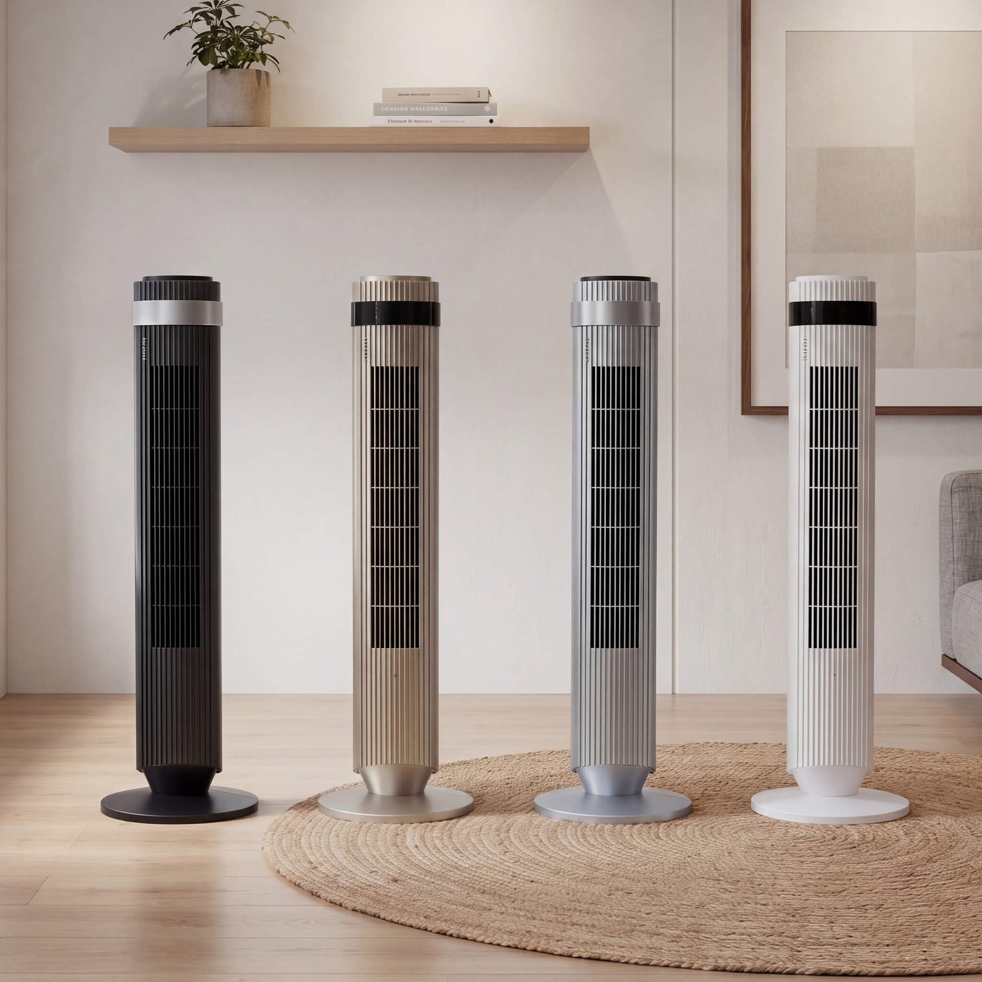 28dB Quiet Bladeless Tower Fan