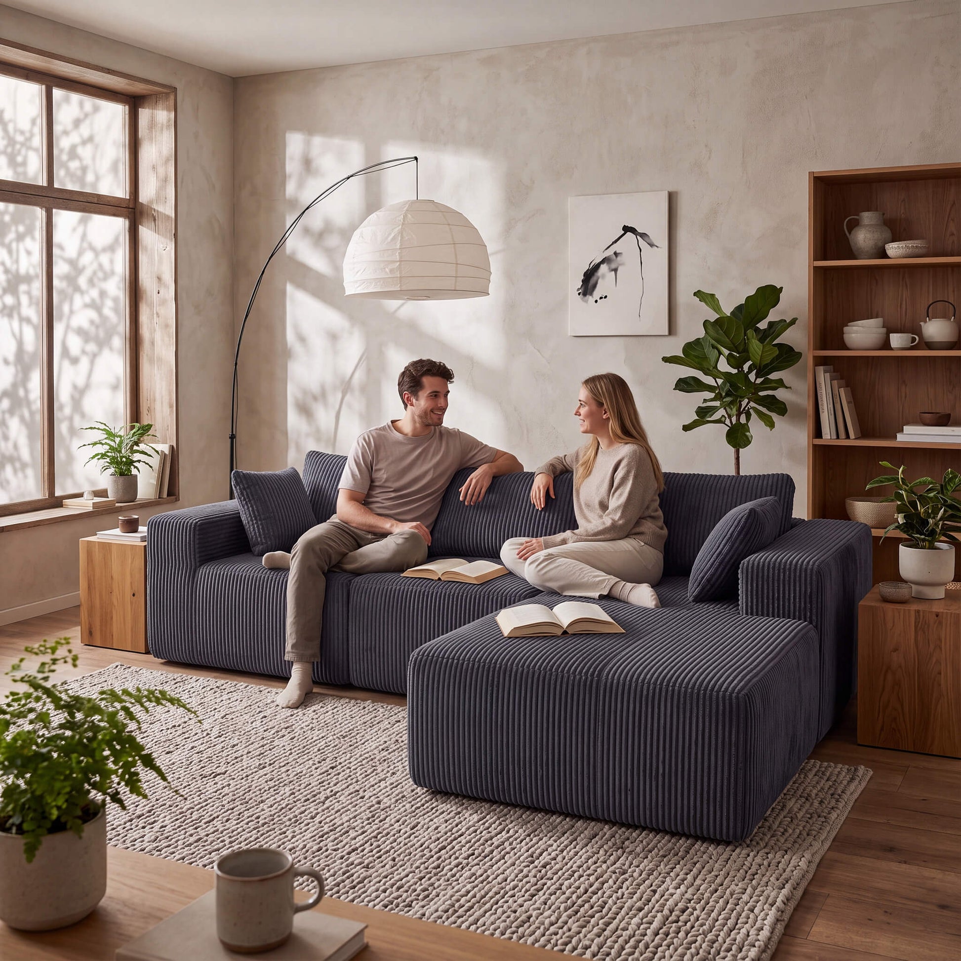108" Modern Modular Couch Sectional Sofa for Living Room