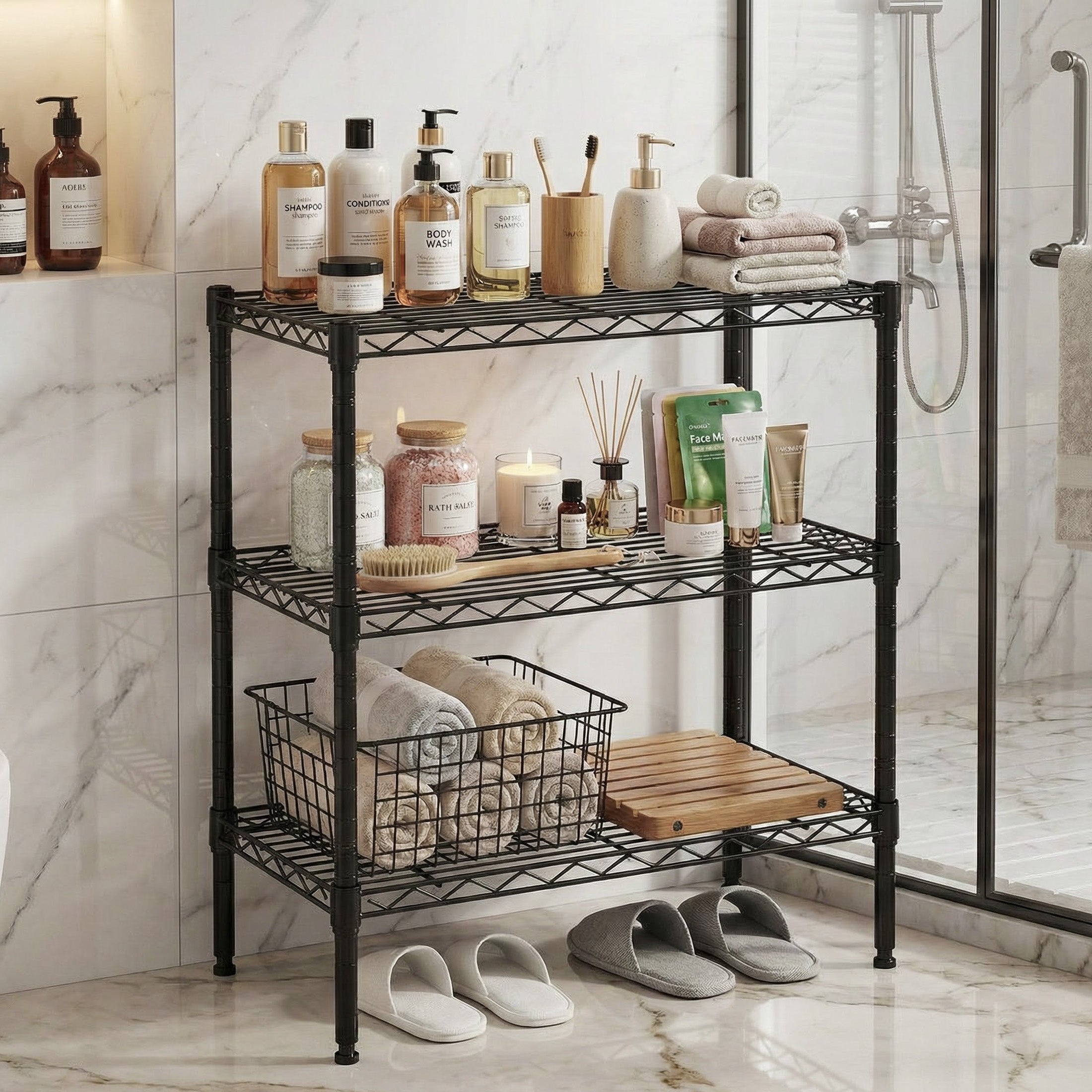 Adjustable Metal Storage Shelves