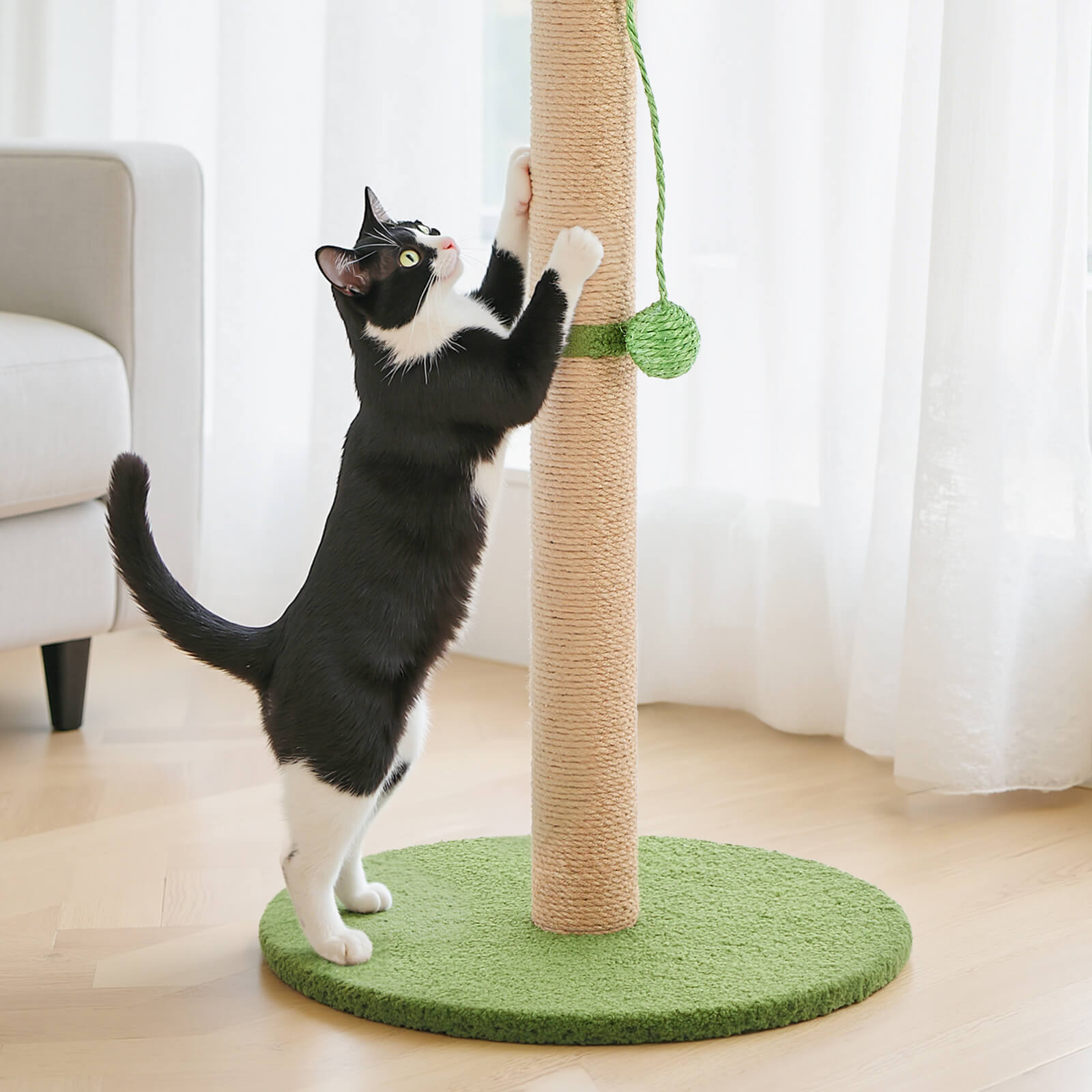 33" Small Plush Cat Tree Tower with Condo