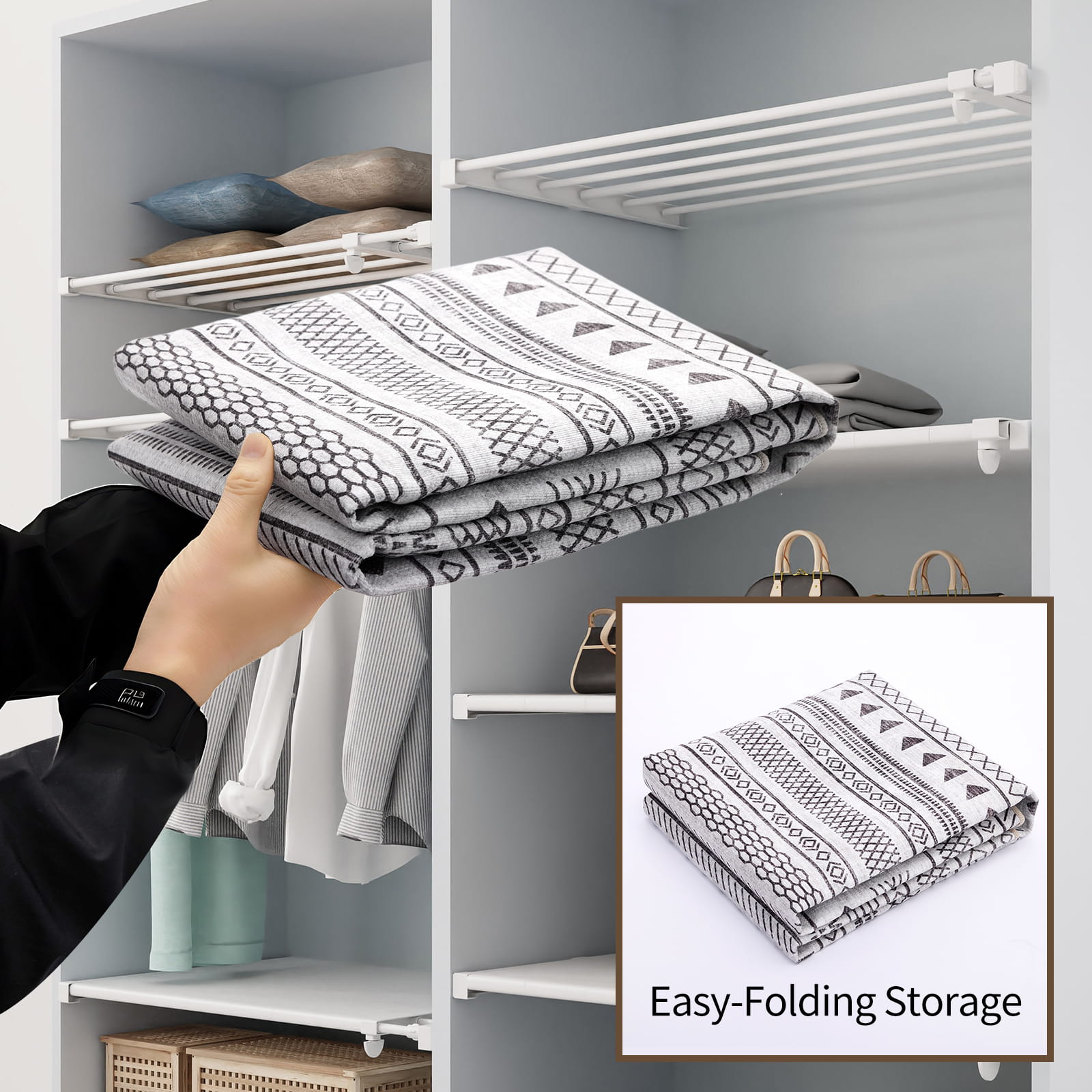 Luxury Weave Washable Area Rug for Bedroom Living Room