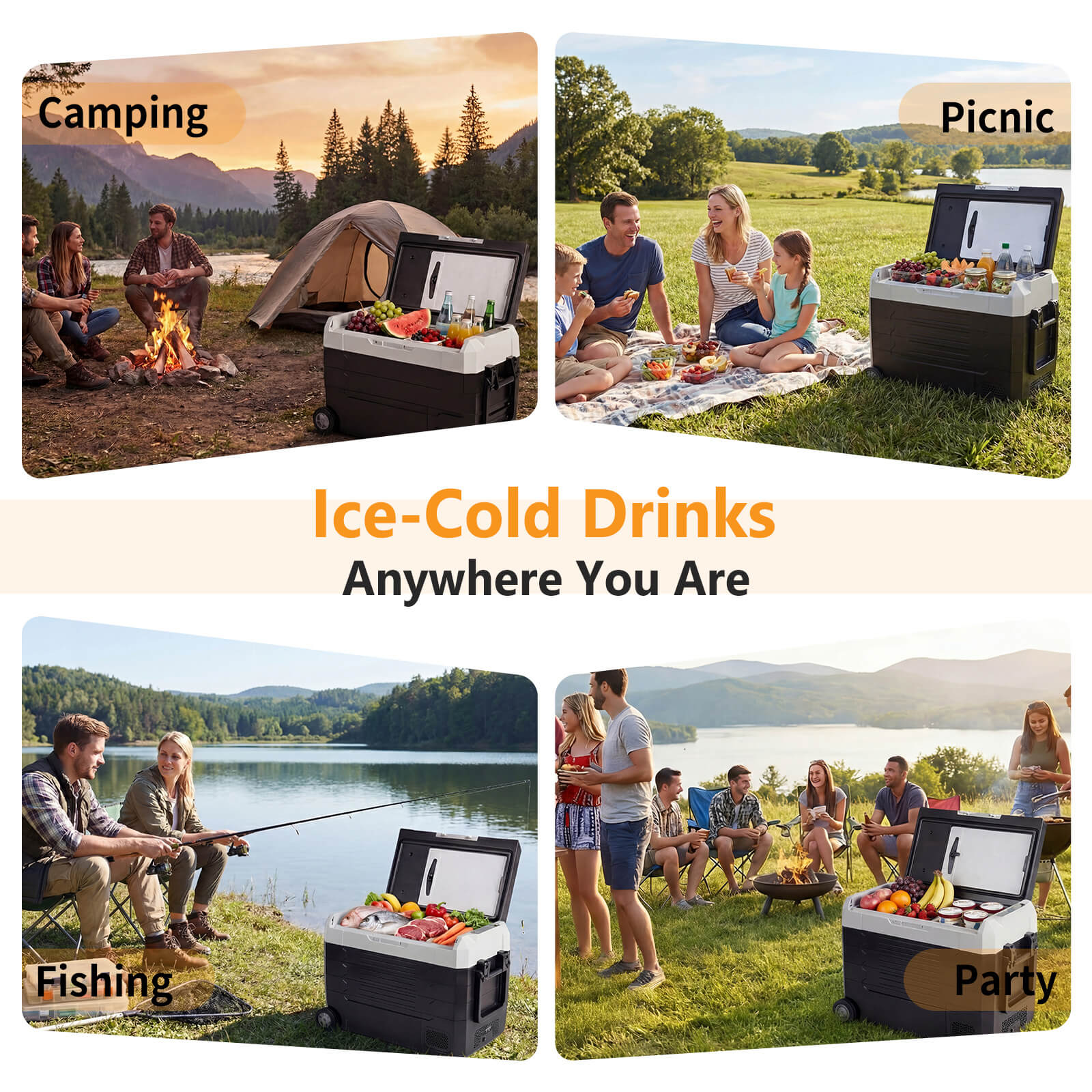 Smart Portable Car Refrigerator for Camping & Road Trips