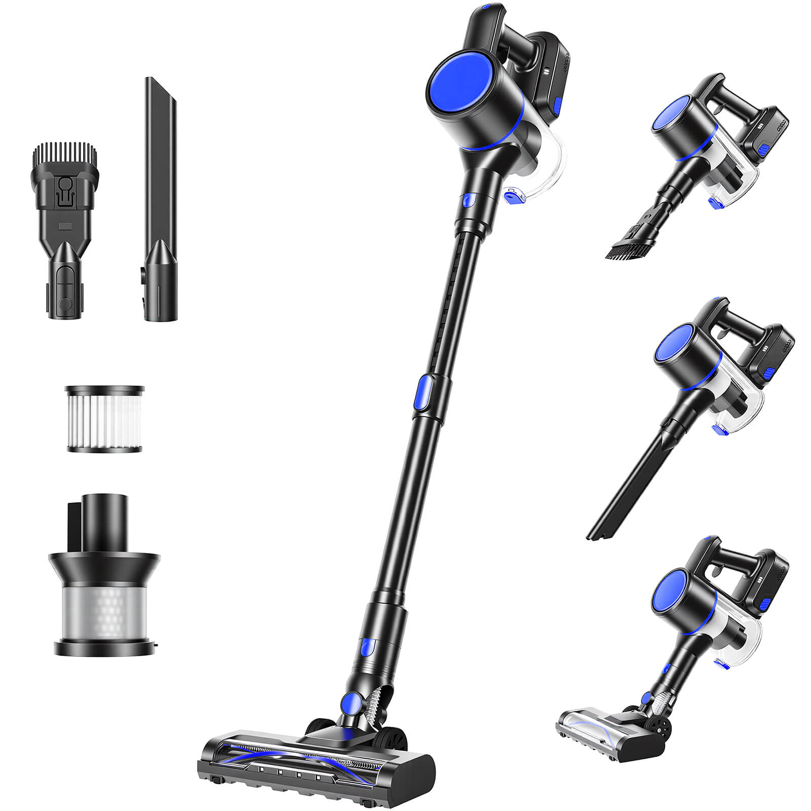 3-in-1 Wireless Compact Upright Vacuum Cleaner