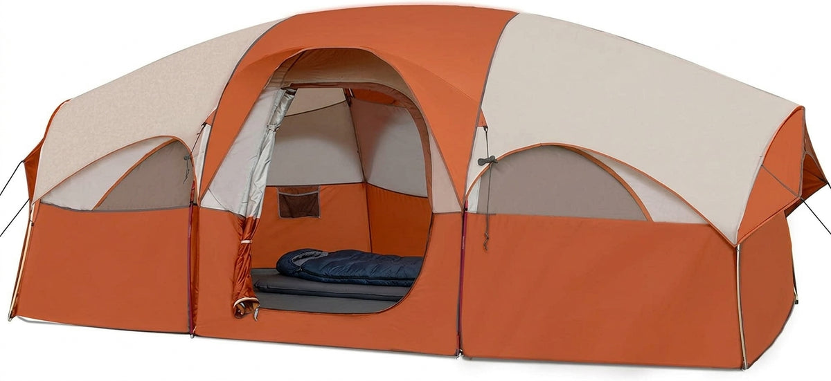 8‑Person Family Camping Tent for Outdoor Camping