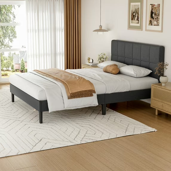 Bed Frame with Headboard for Bedroom